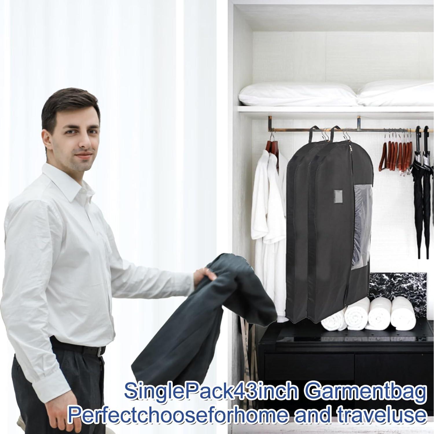 Bolsas de Ropa Colgantes Stykontin 3 Piezas 110 cm Negro