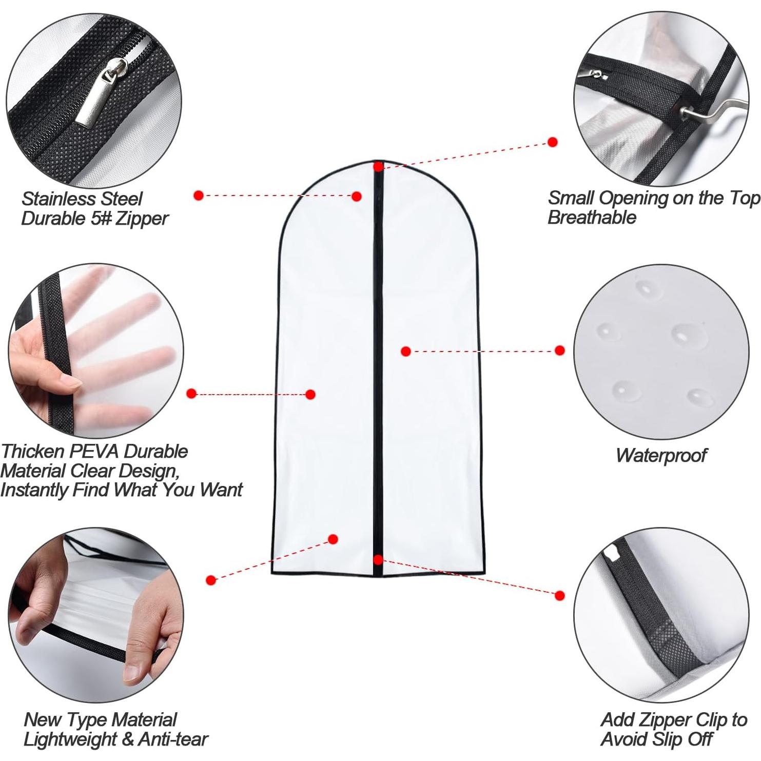 Bolsas de Ropa UOUEHRA 61x102 cm Juego de 6 Plegables