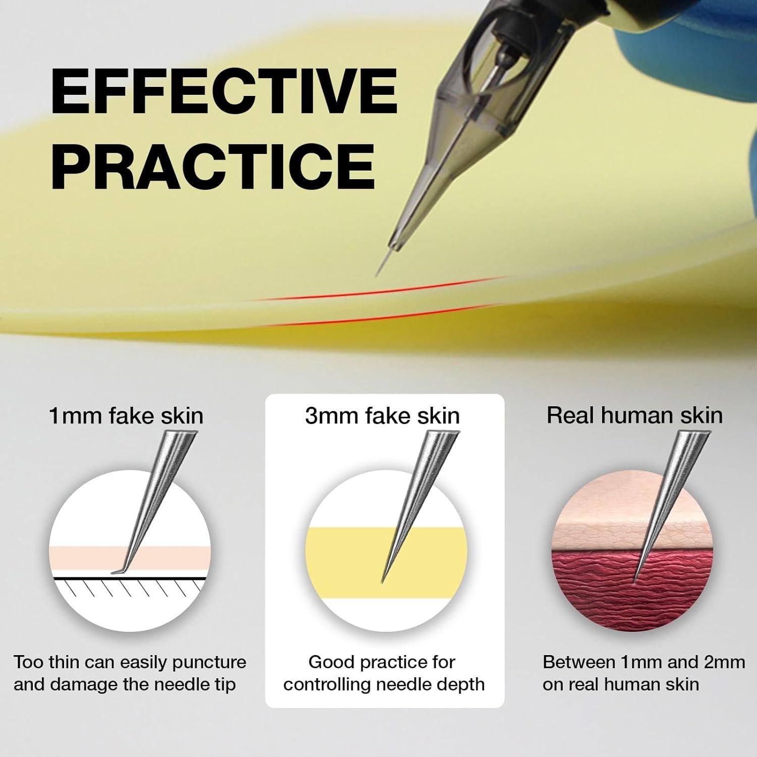 Piel Sintética de Tatuaje Usiriy 3pcs 20x30cm 3mm