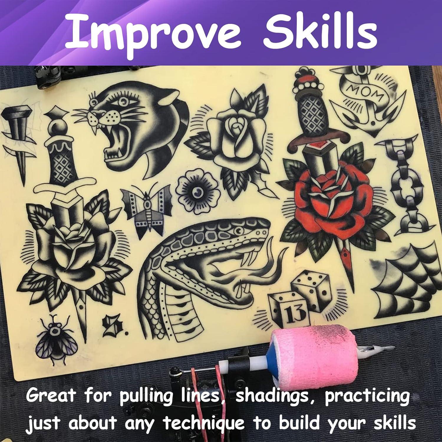 Piel Sintética de Tatuaje Usiriy 3pcs 20x30cm 3mm