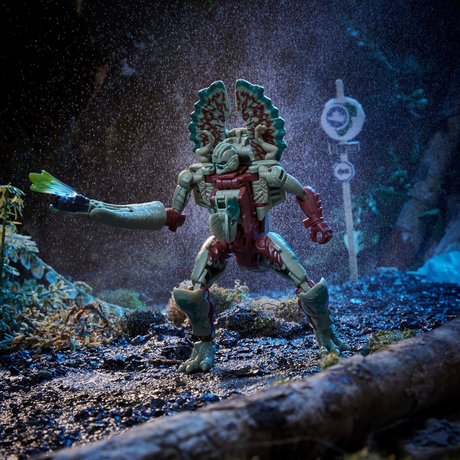 Transformers Jurassic Park x Hasbro Dilophocon y Autobot JP12