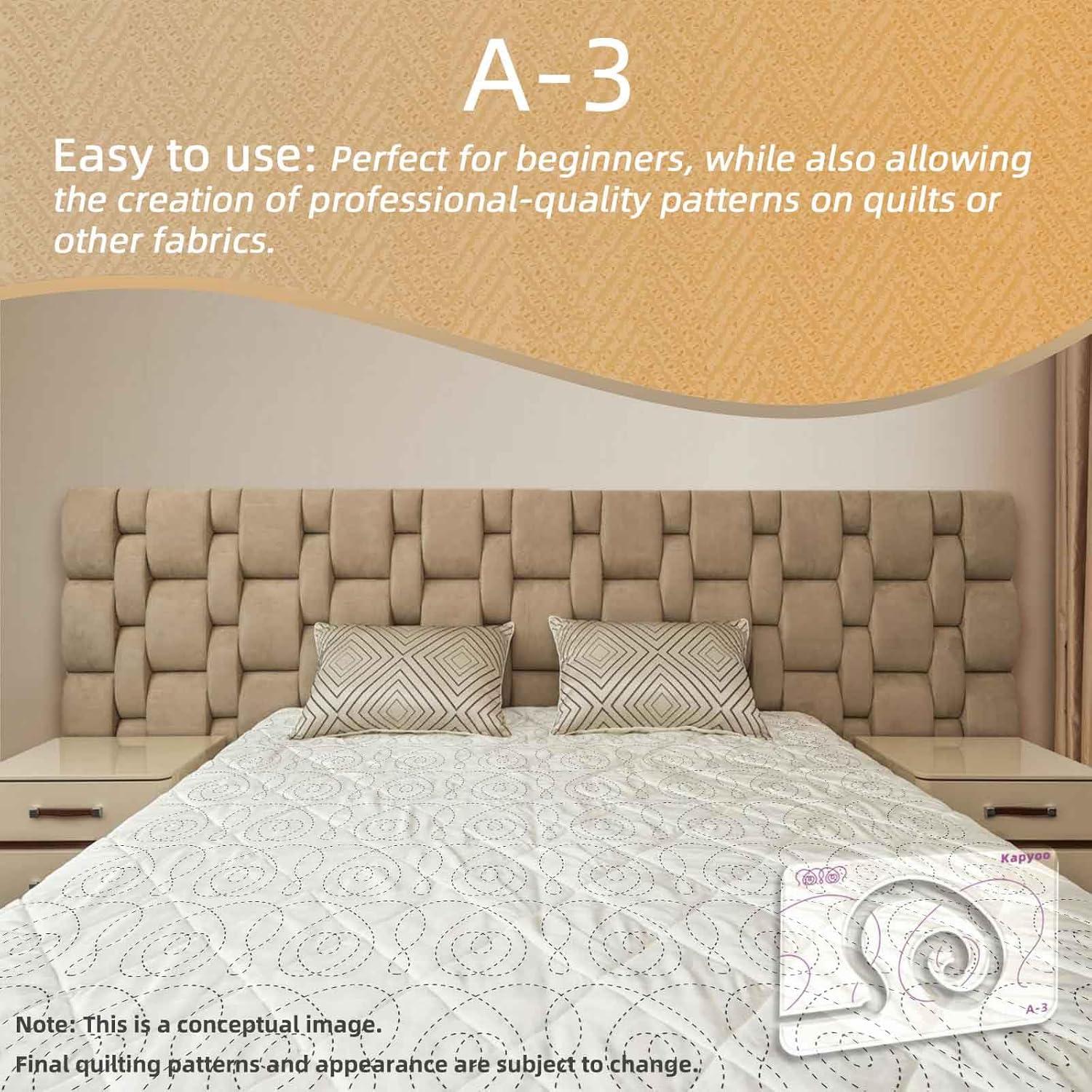 Plantillas de Acolchado Kapyoo 25 Serie A - 3 Piezas Antideslizantes