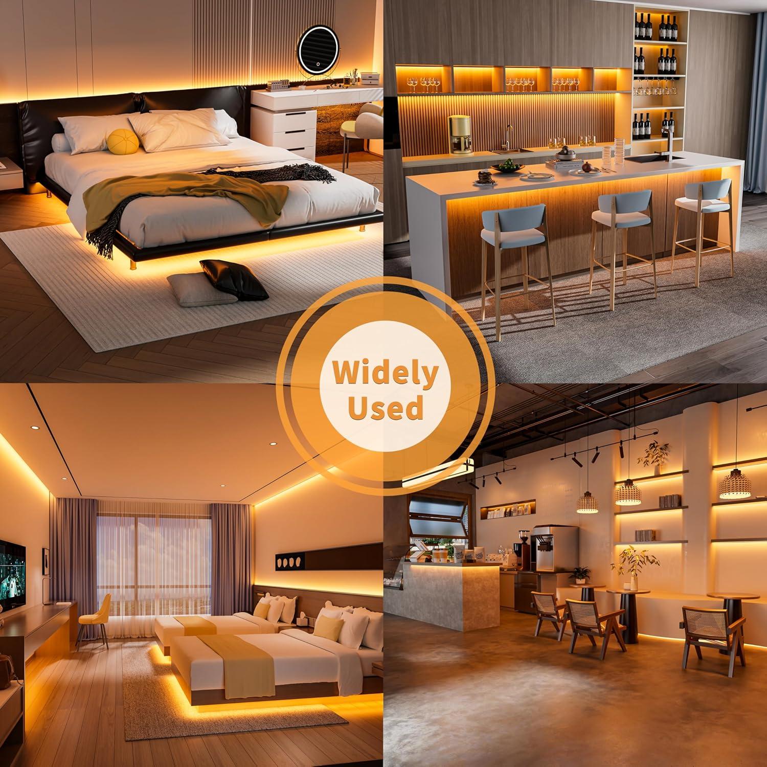 Cinta LED COB PAUTIX 6.1m 2000K 3087 LEDs DC24V Alta Eficiencia