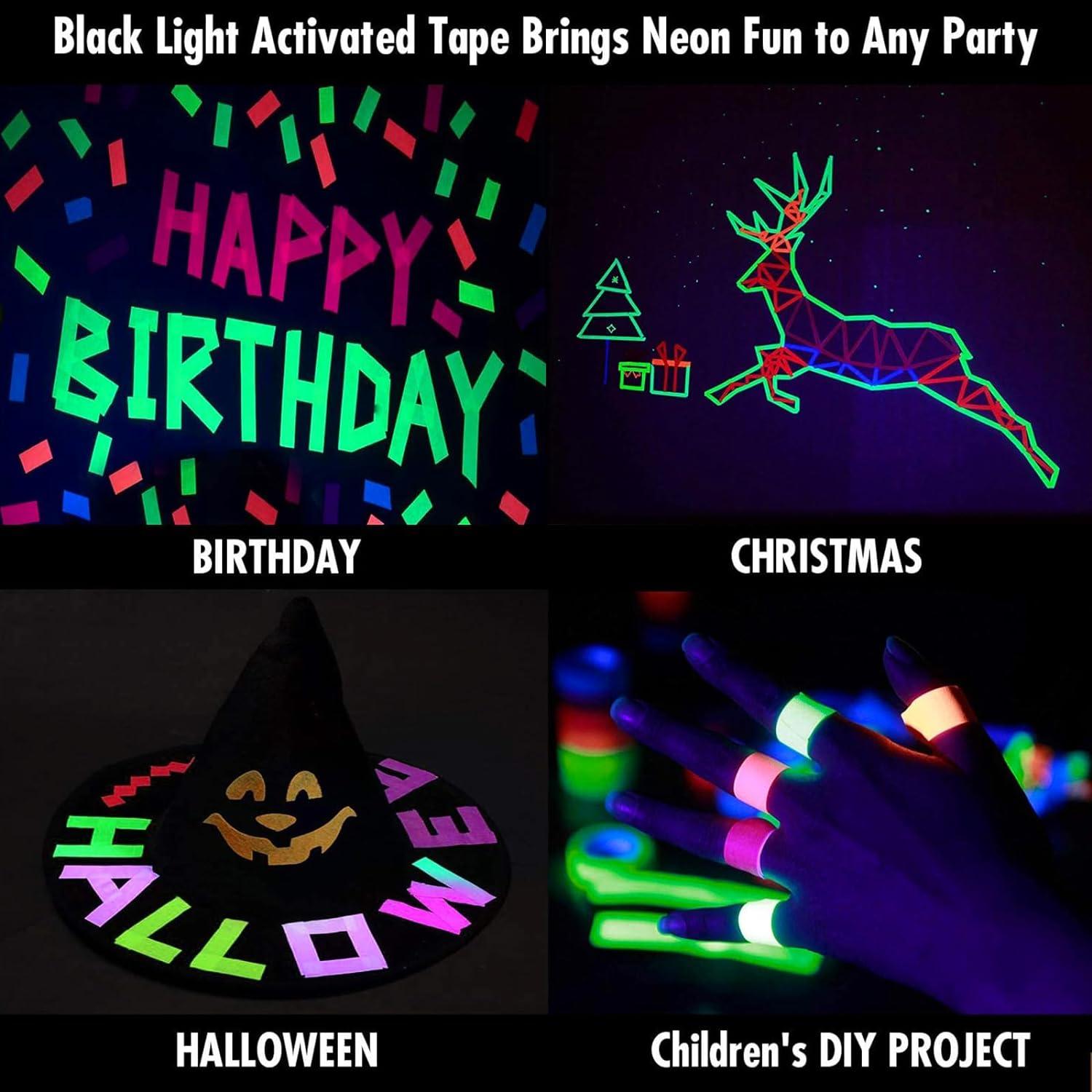 Cinta de Tela Gaffer Neón Whaline 6 Colores 15mm x 5m