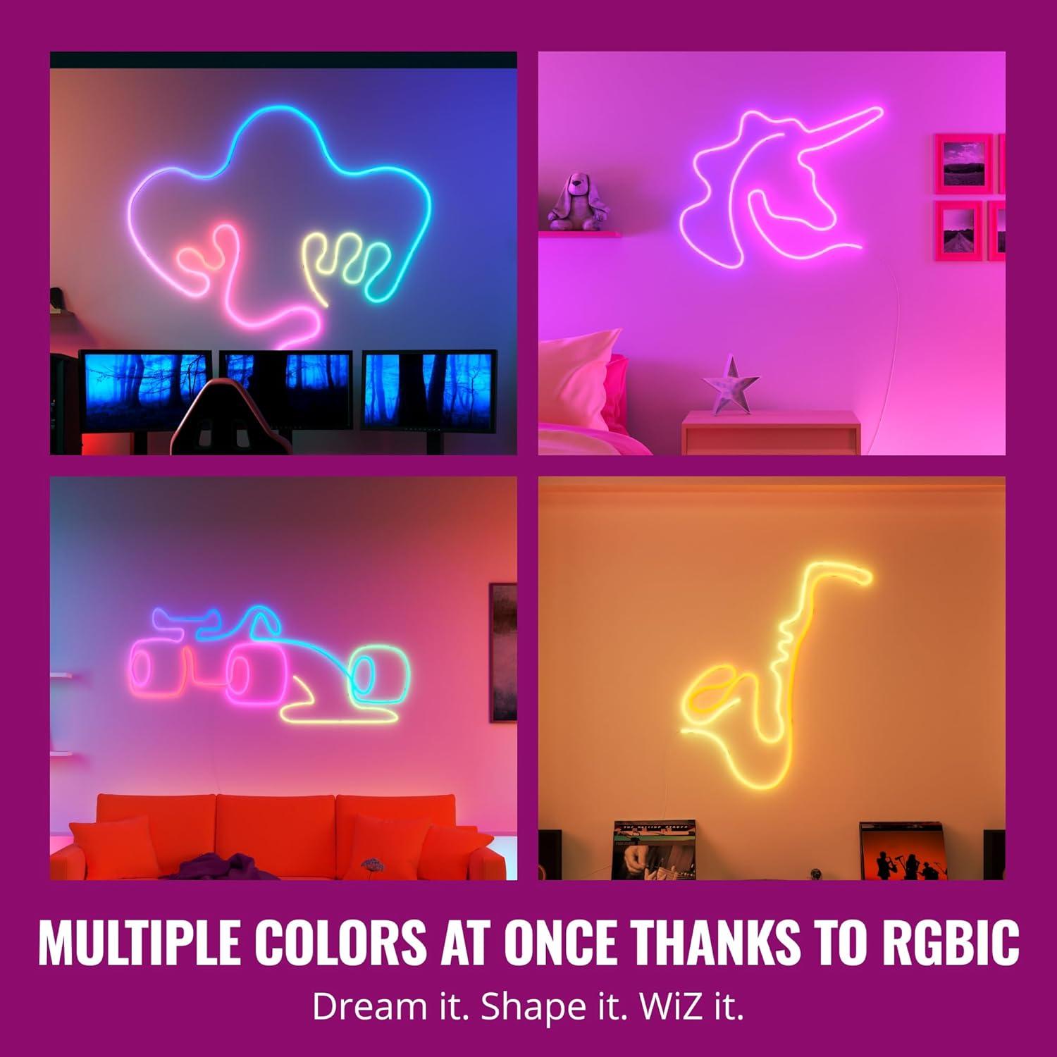 Tira de Luz LED WiZ Smart Flex 5m Multicolor Control App/Voz