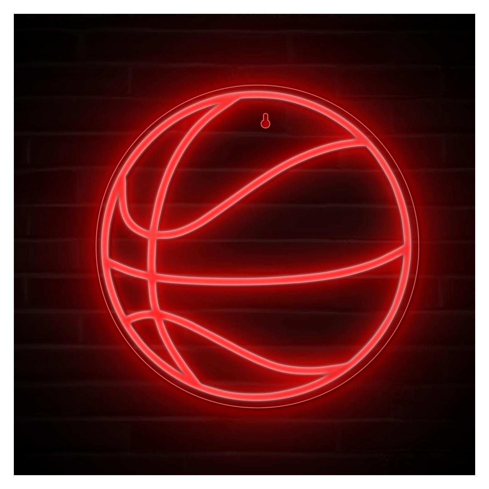 Luz de Neón Lumoonosity Baloncesto 32 cm LED Rojo