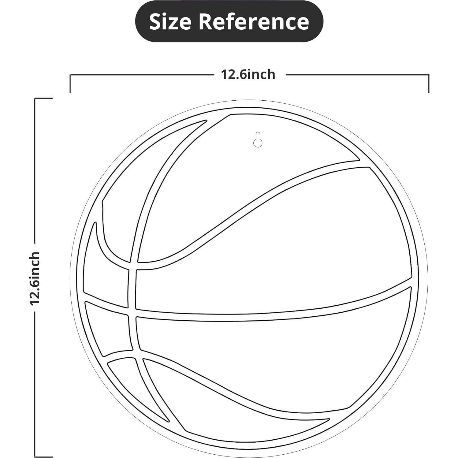 Luz de Neón Lumoonosity Baloncesto 32 cm LED Rojo
