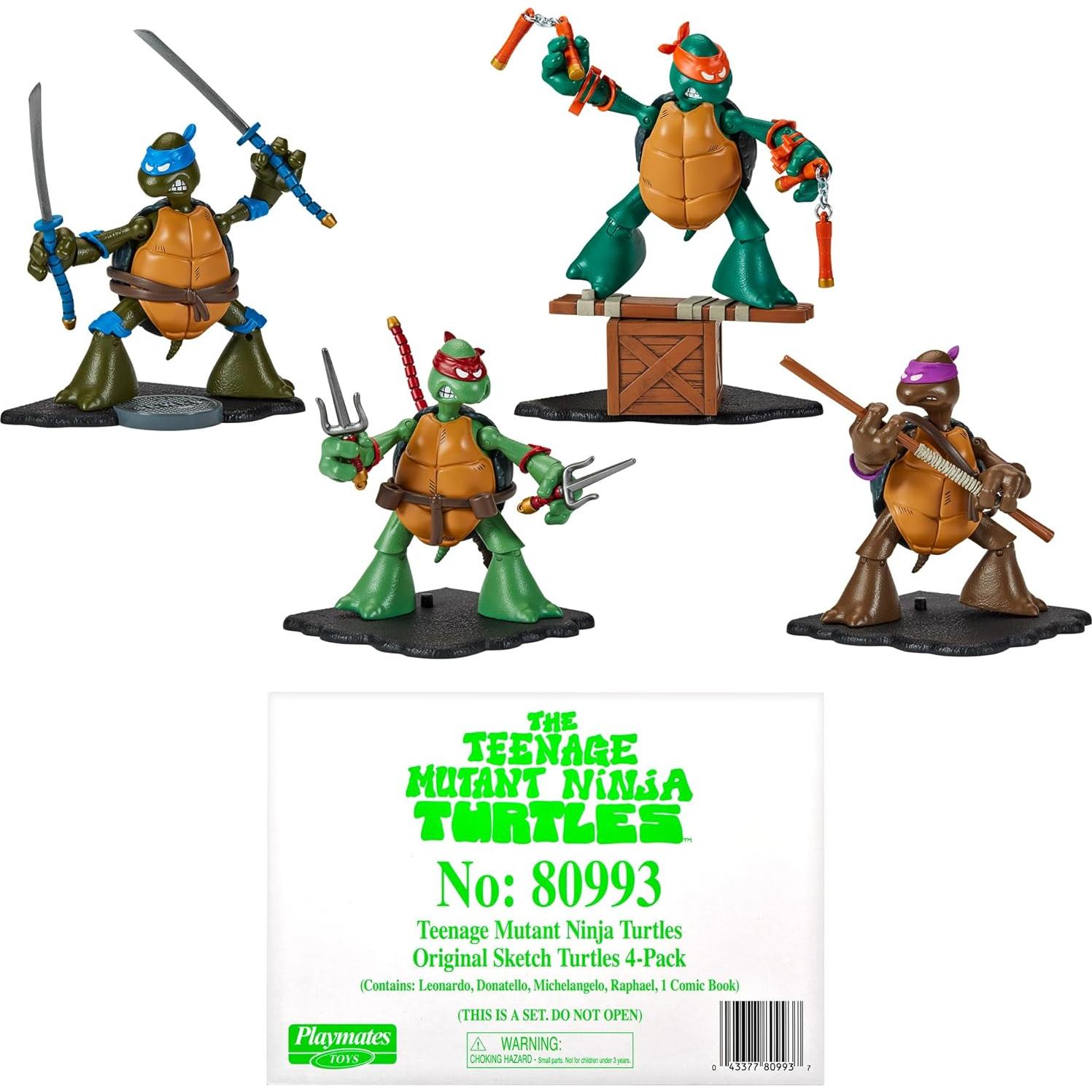 Figura Coleccionista Tortugas Ninja Playmates Boceto Original