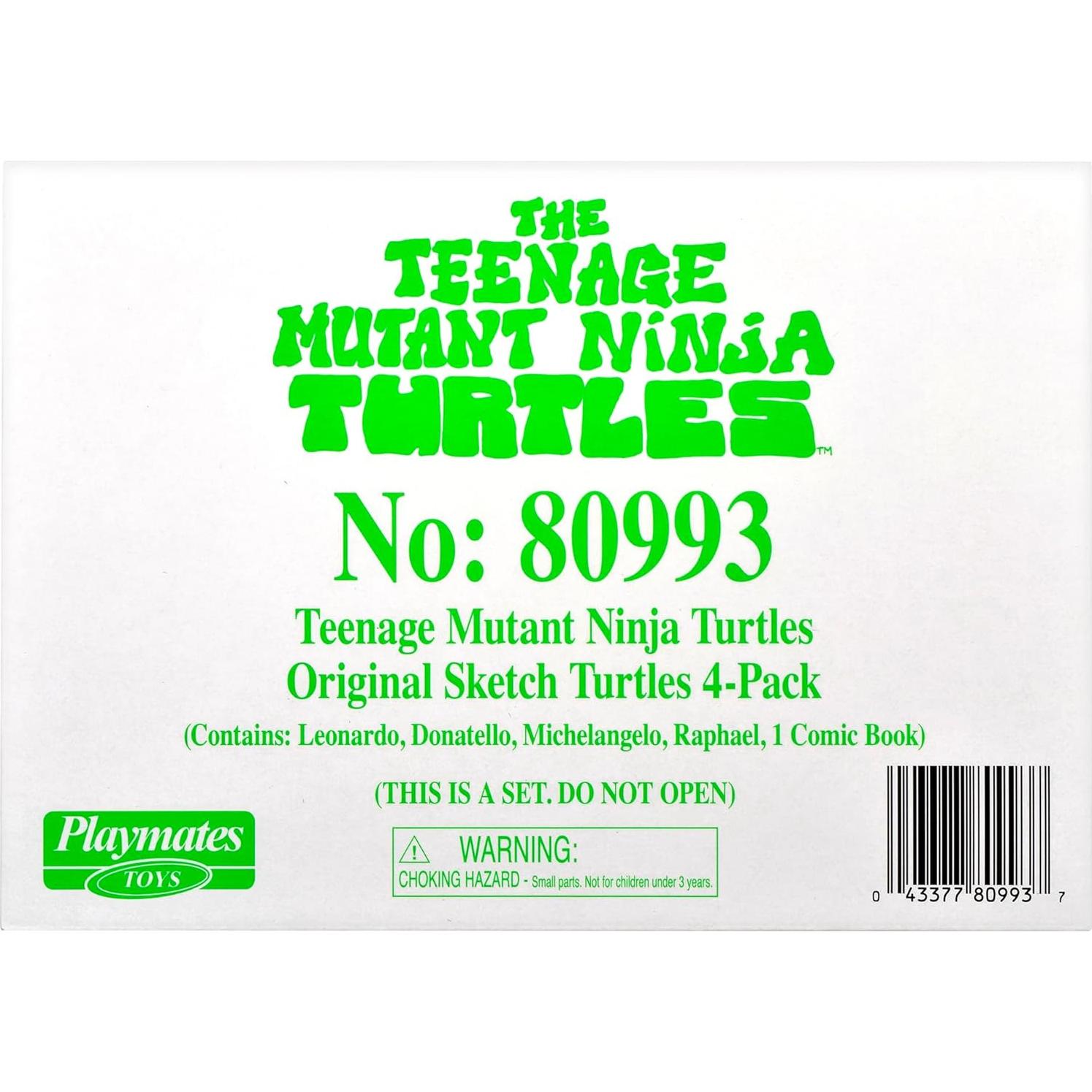 Figura Coleccionista Tortugas Ninja Playmates Boceto Original