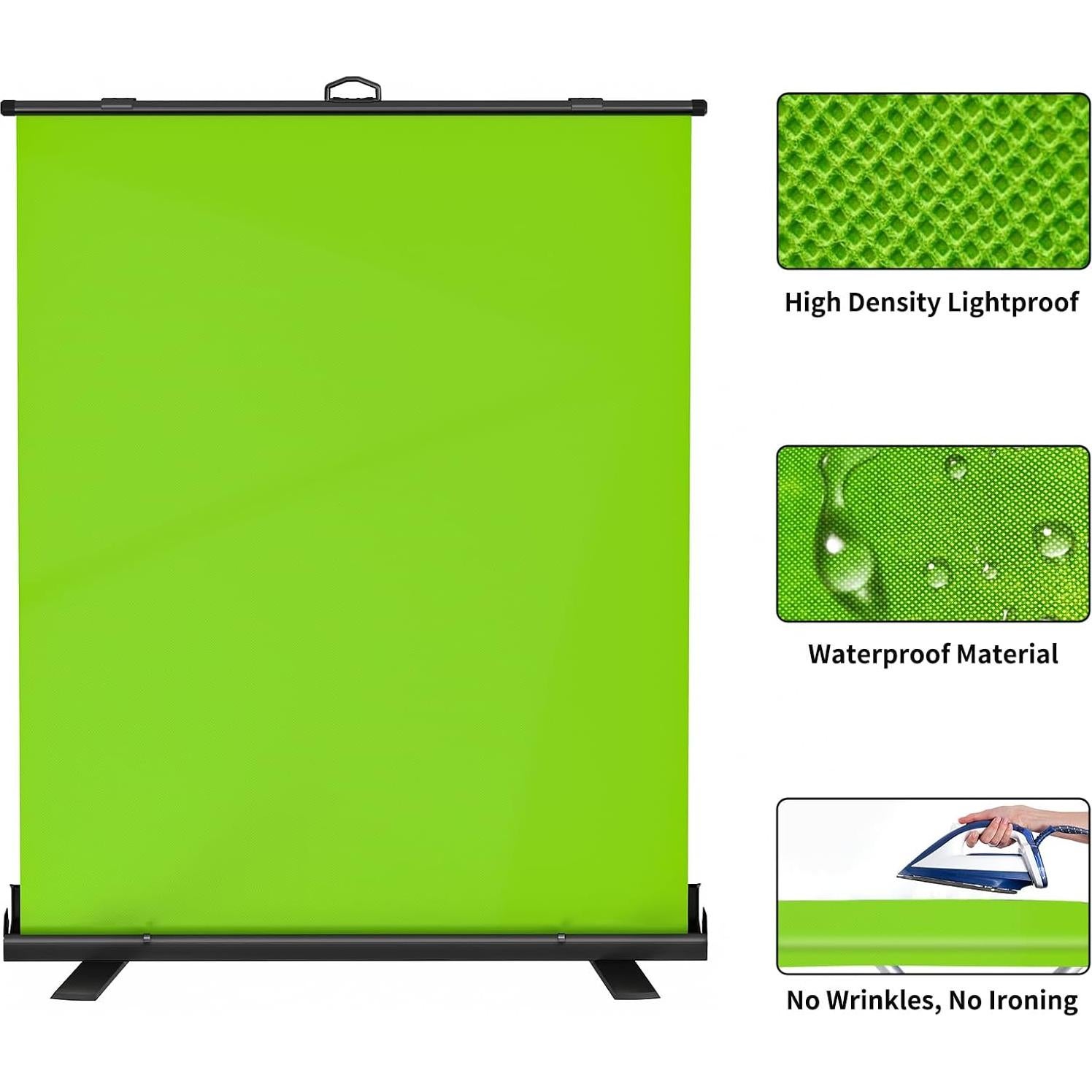Fondo Verde Plegable WASJOYE 200x150 cm para Fotografía y Video