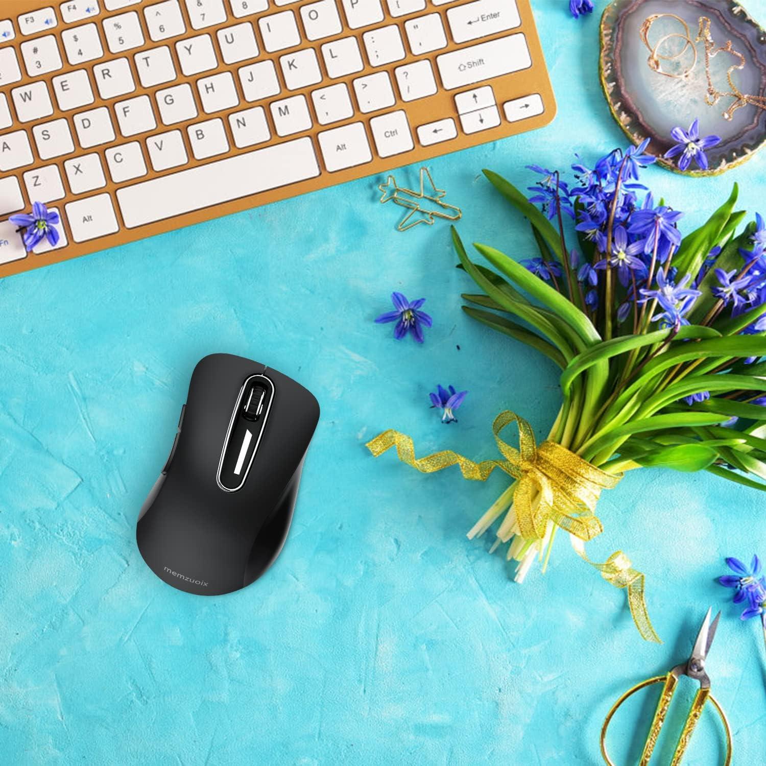 Ratón Inalámbrico Memzuoix GAYI 1400 DPI USB Negro