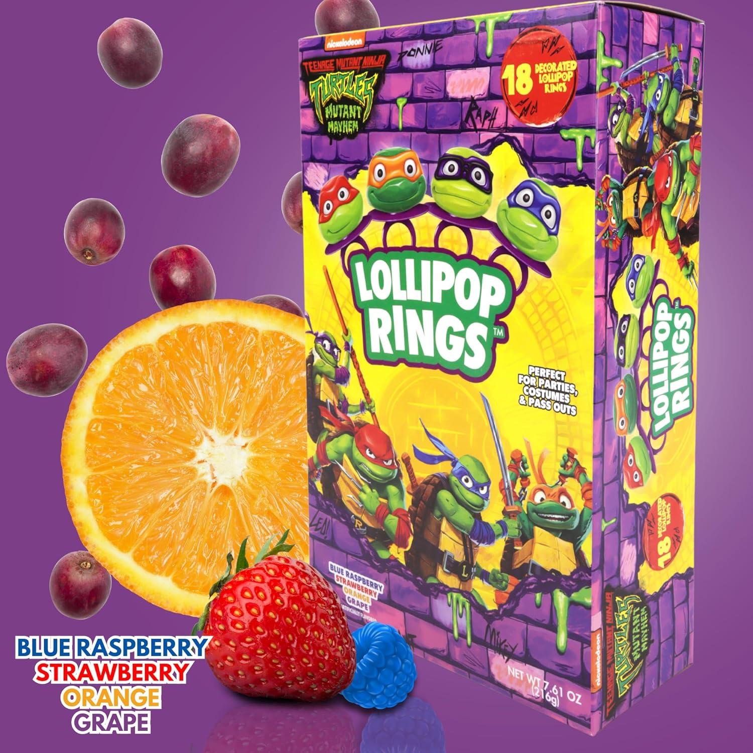 Anillos de Caramelo Tortugas Ninja Imaginings 3 - 18 Unidades