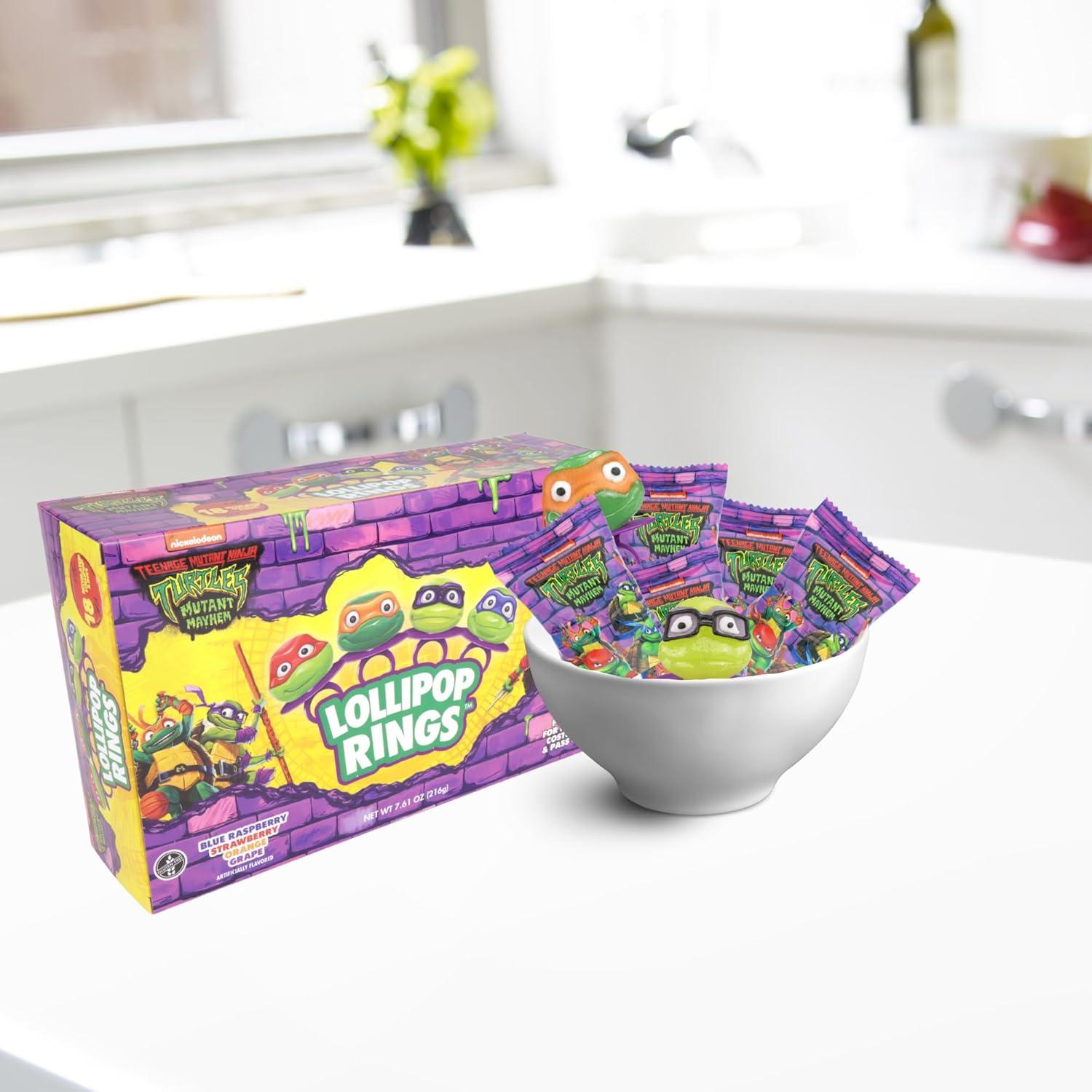 Anillos de Caramelo Tortugas Ninja Imaginings 3 - 18 Unidades