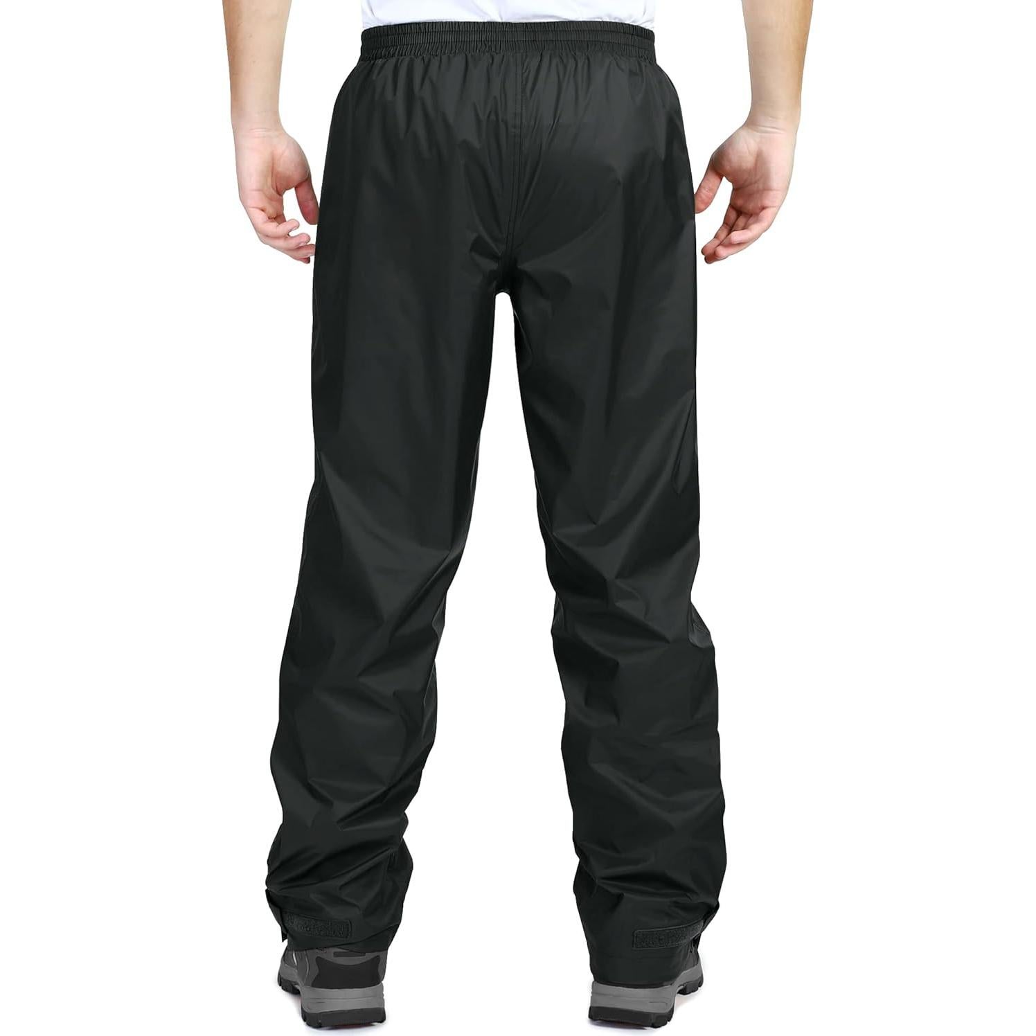 Pantalones de Lluvia Impermeables para Hombre 33,000 pies - Negro