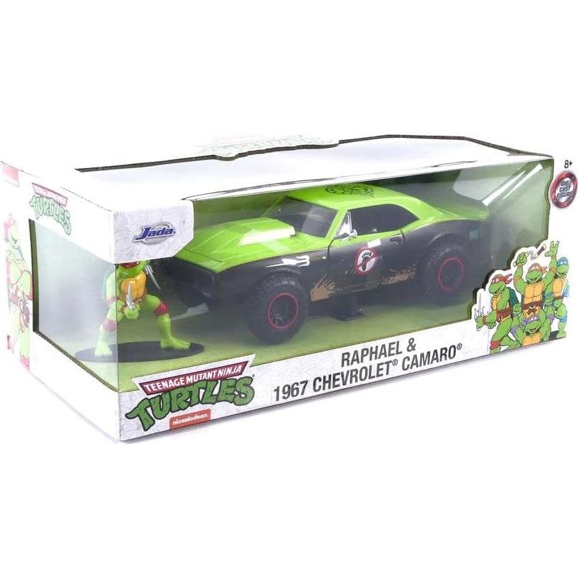 Auto de metal 1967 Chevy Camaro Jada Toys con figura Raphael
