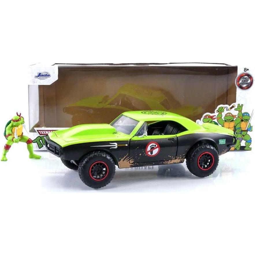 Auto de metal 1967 Chevy Camaro Jada Toys con figura Raphael