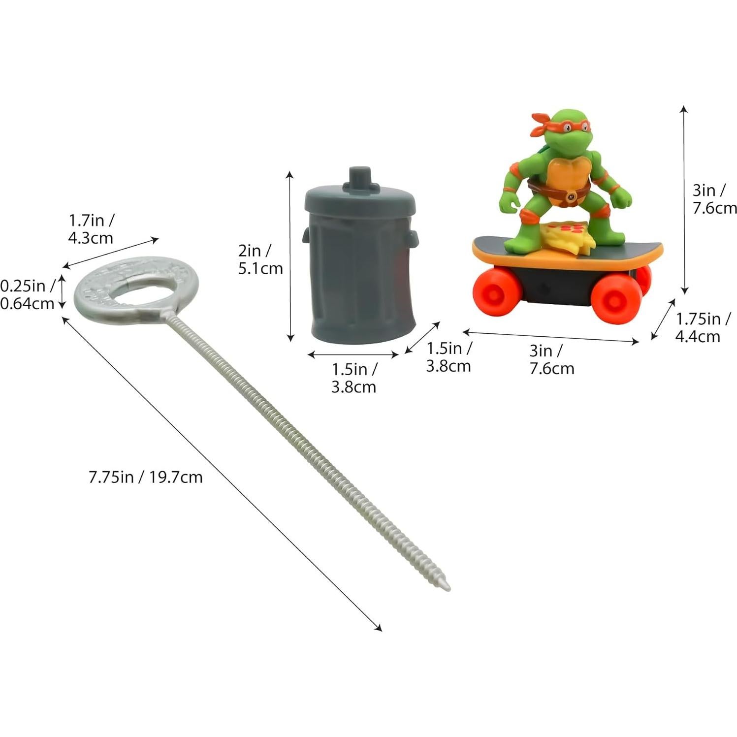 Paquete de 4 Patinadores Switch Kick TMNT 0.71 kg
