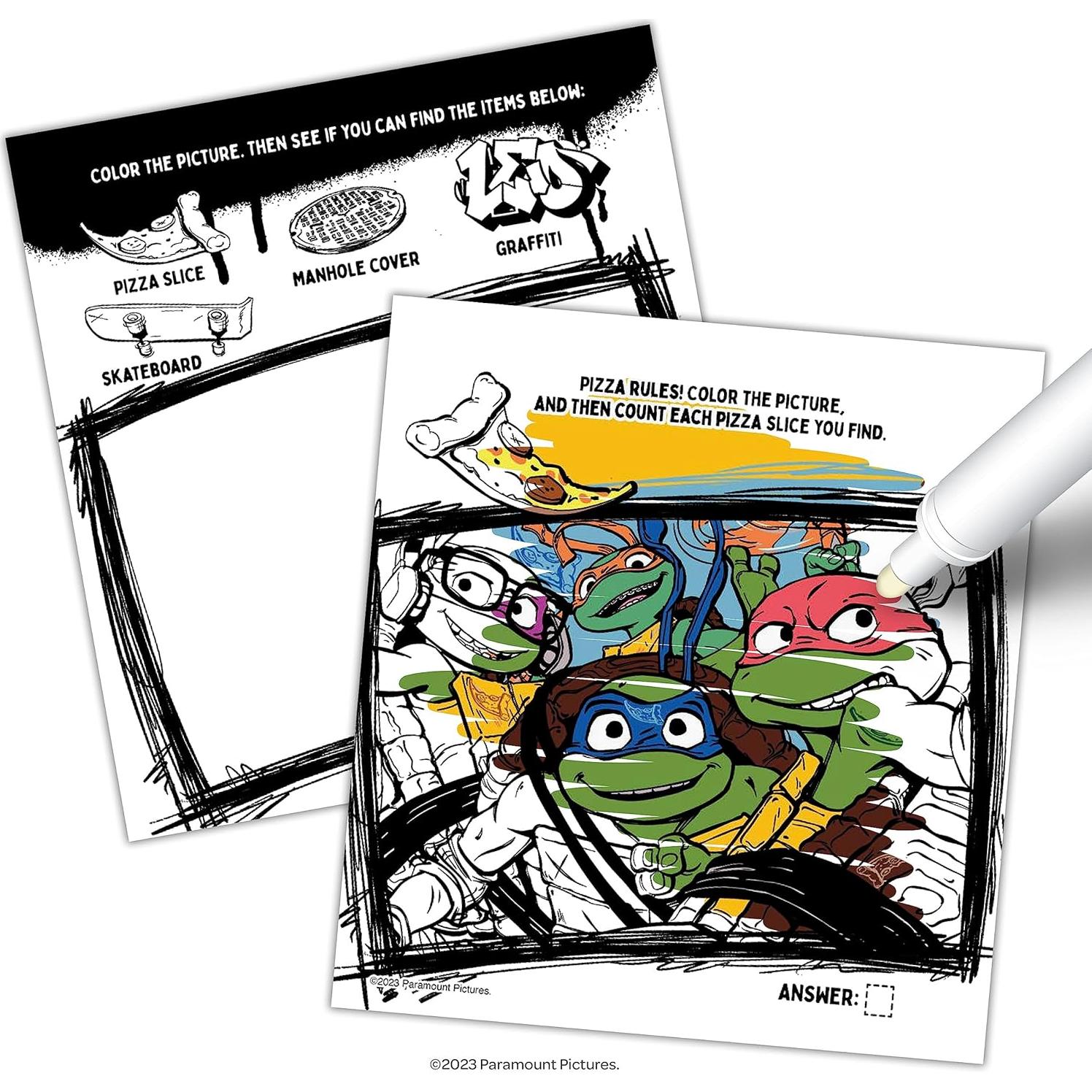 Libro de Actividades y Colorear TMNT con 25 Tatuajes