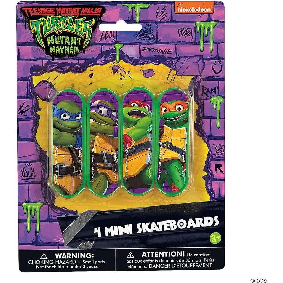 Mini Patineta TMNT Mutant Mayhem 4 Piezas 12,7x17,8cm