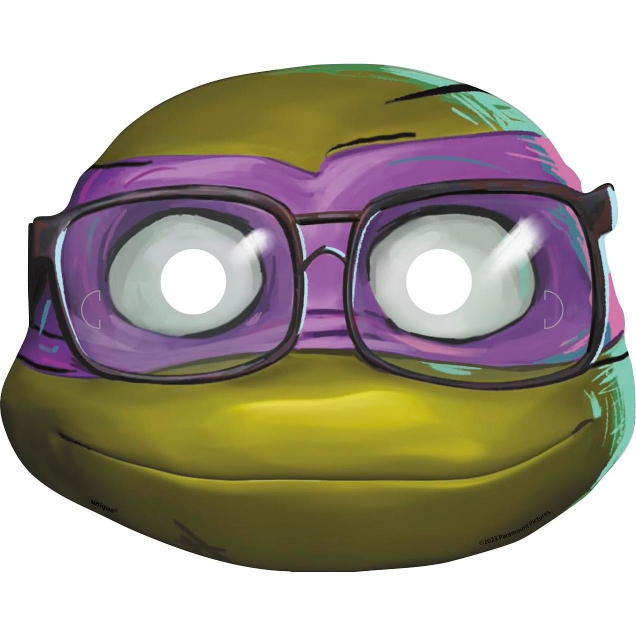 Máscaras de Fiesta TMNT Unique Industries, Set 8 Pzs