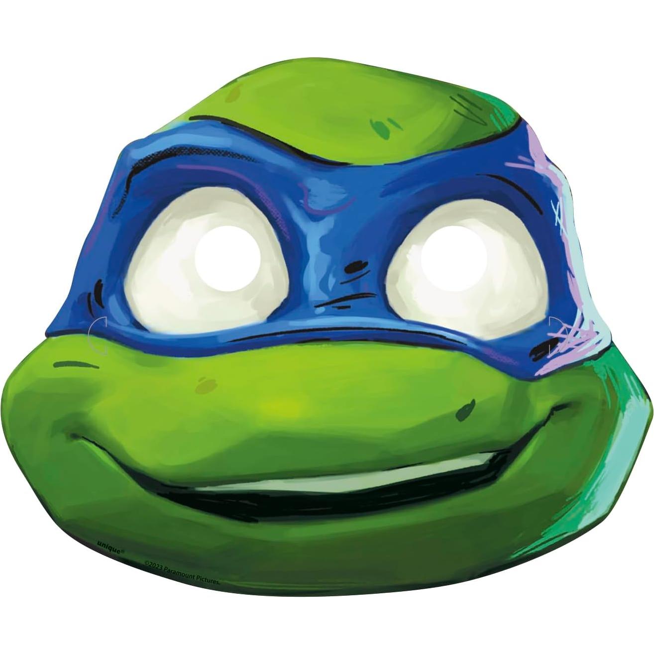 Máscaras de Fiesta TMNT Unique Industries, Set 8 Pzs