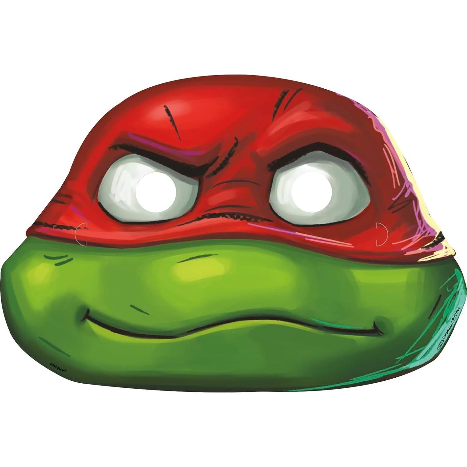 Máscaras de Fiesta TMNT Unique Industries, Set 8 Pzs