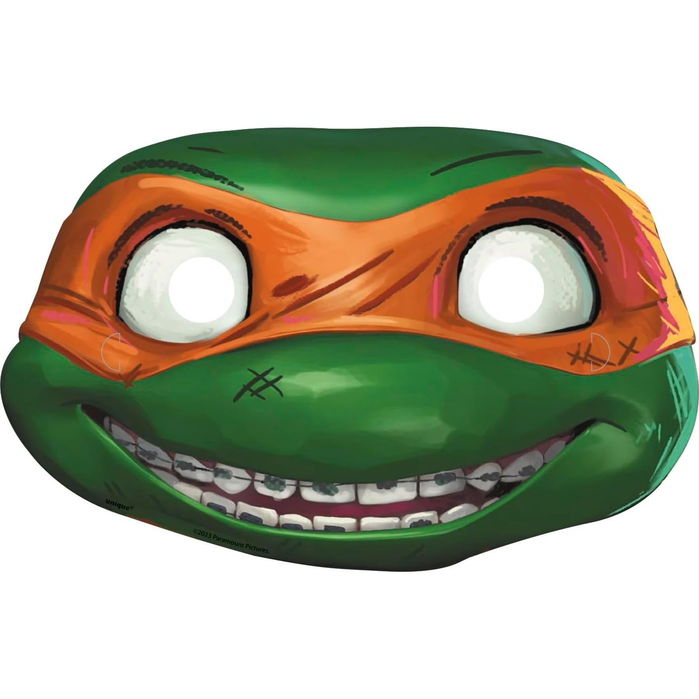 Máscaras de Fiesta TMNT Unique Industries, Set 8 Pzs