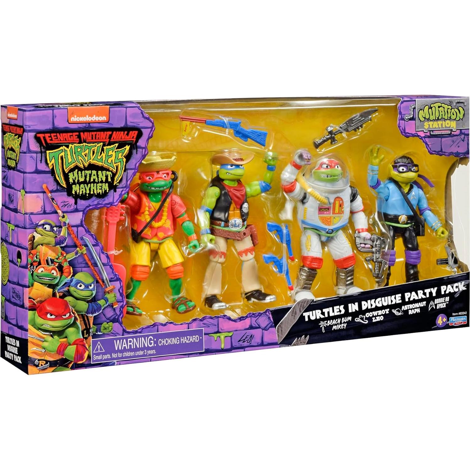 Fiesta Tortugas Ninja Disfrazadas TMNT Estándar 4 Piezas
