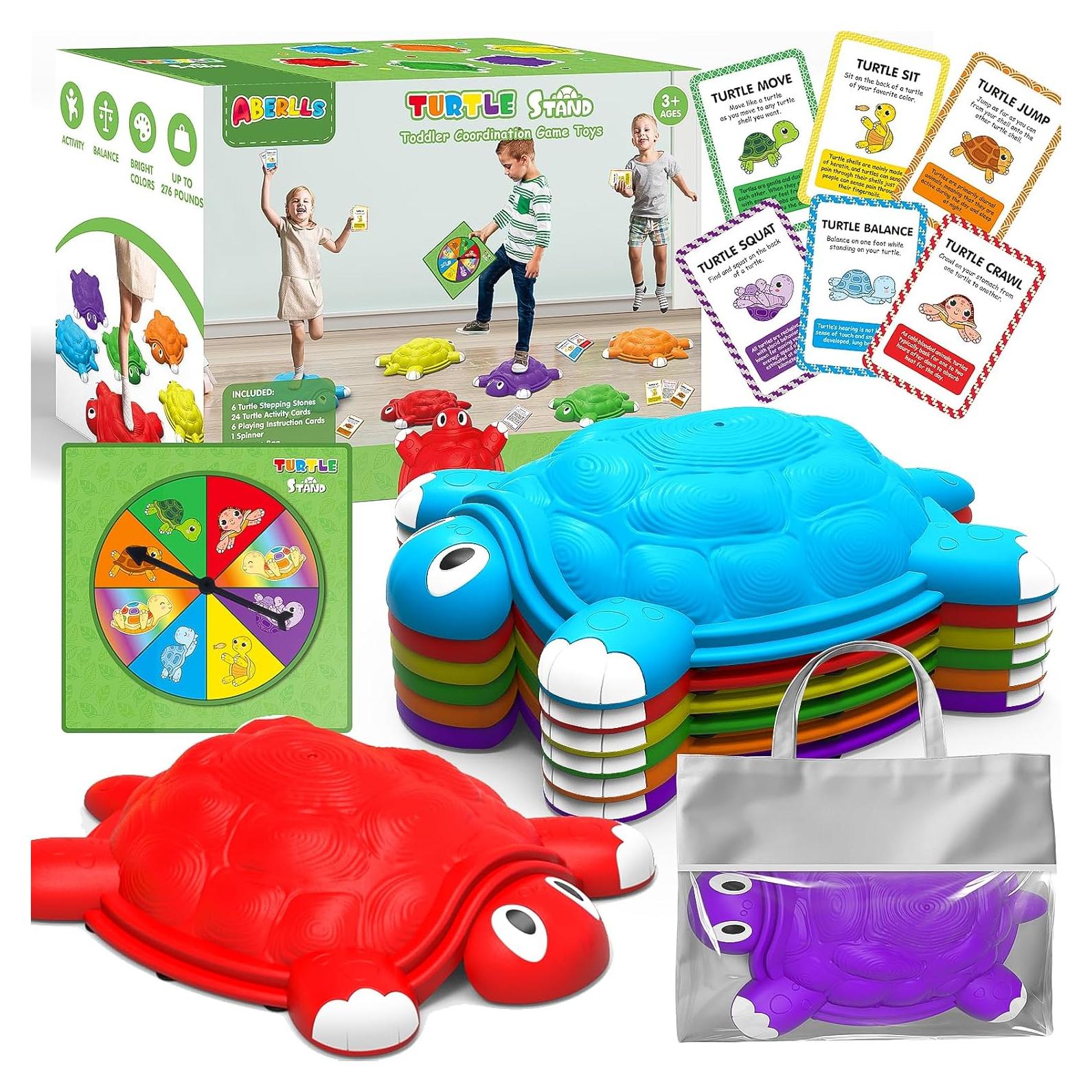 Piedras de Salto Tortuga ABERLLS para Niños 3-7 Años
