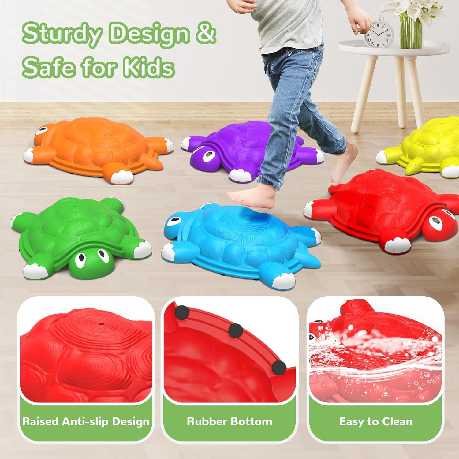 Piedras de Salto Tortuga ABERLLS para Niños 3-7 Años