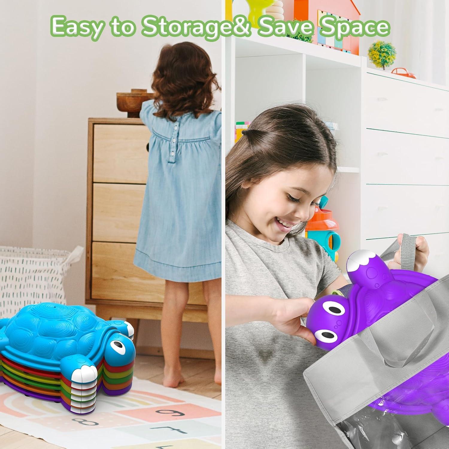 Piedras de Salto Tortuga ABERLLS para Niños 3-7 Años