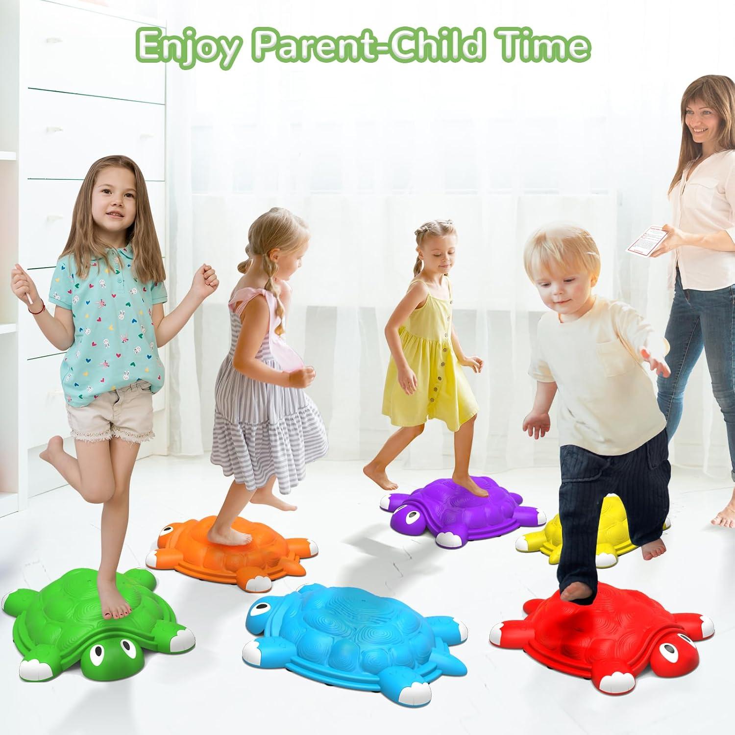 Piedras de Salto Tortuga ABERLLS para Niños 3-7 Años