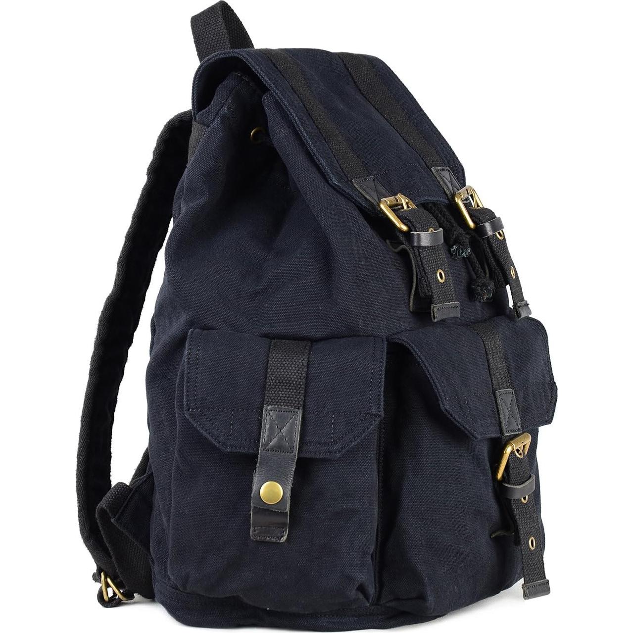 Mochila de Lona Gootium 21101 Pequeña Negra 23 Litros