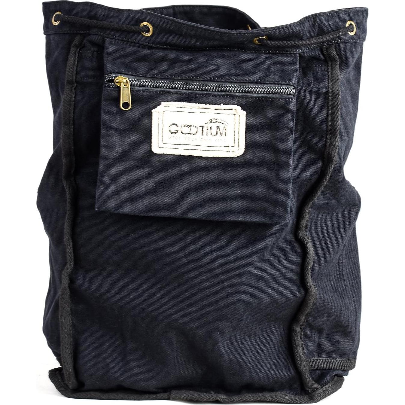 Mochila de Lona Gootium 21101 Pequeña Negra 23 Litros