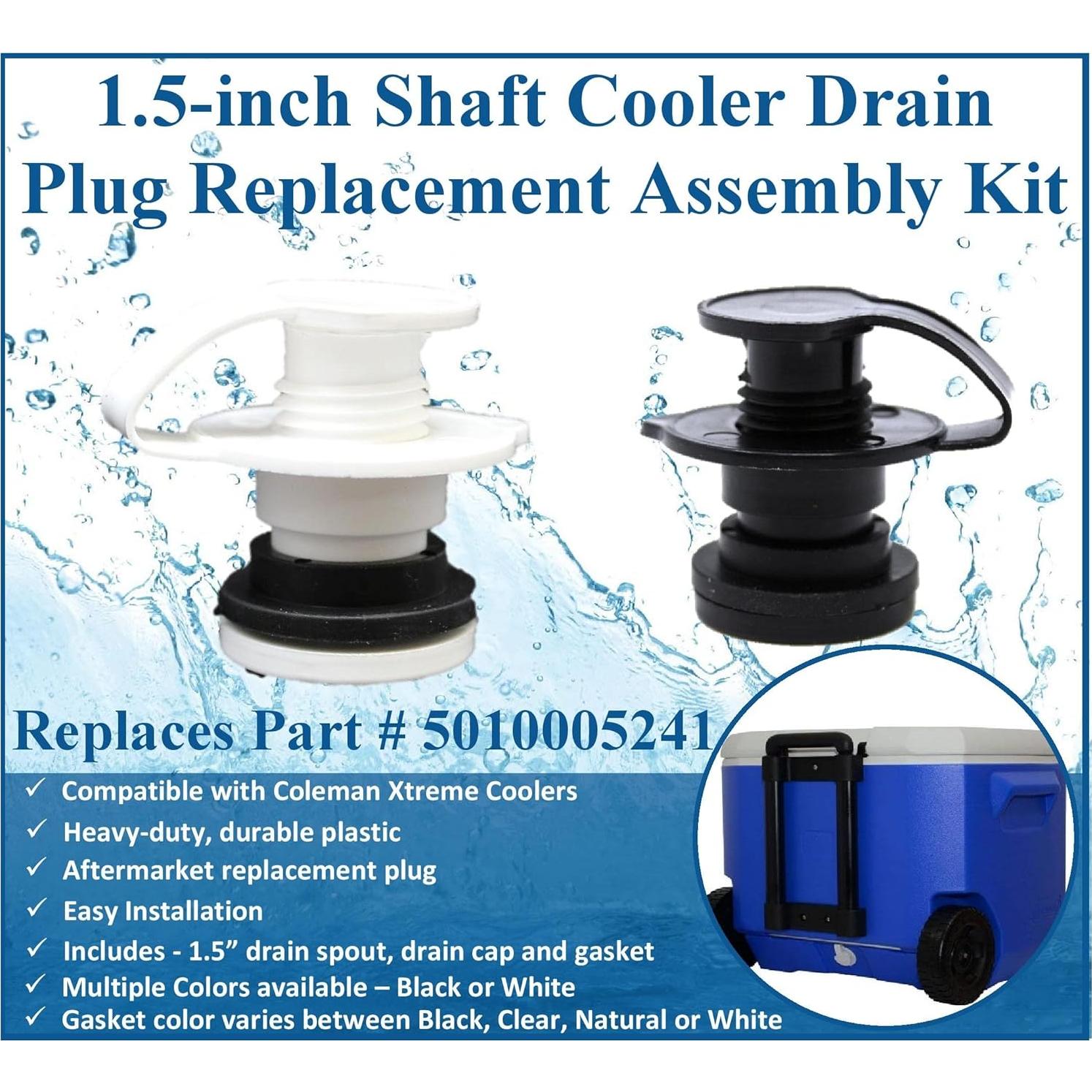 Conjunto de tapón de drenaje JSP para enfriadores Coleman 50-82 qt