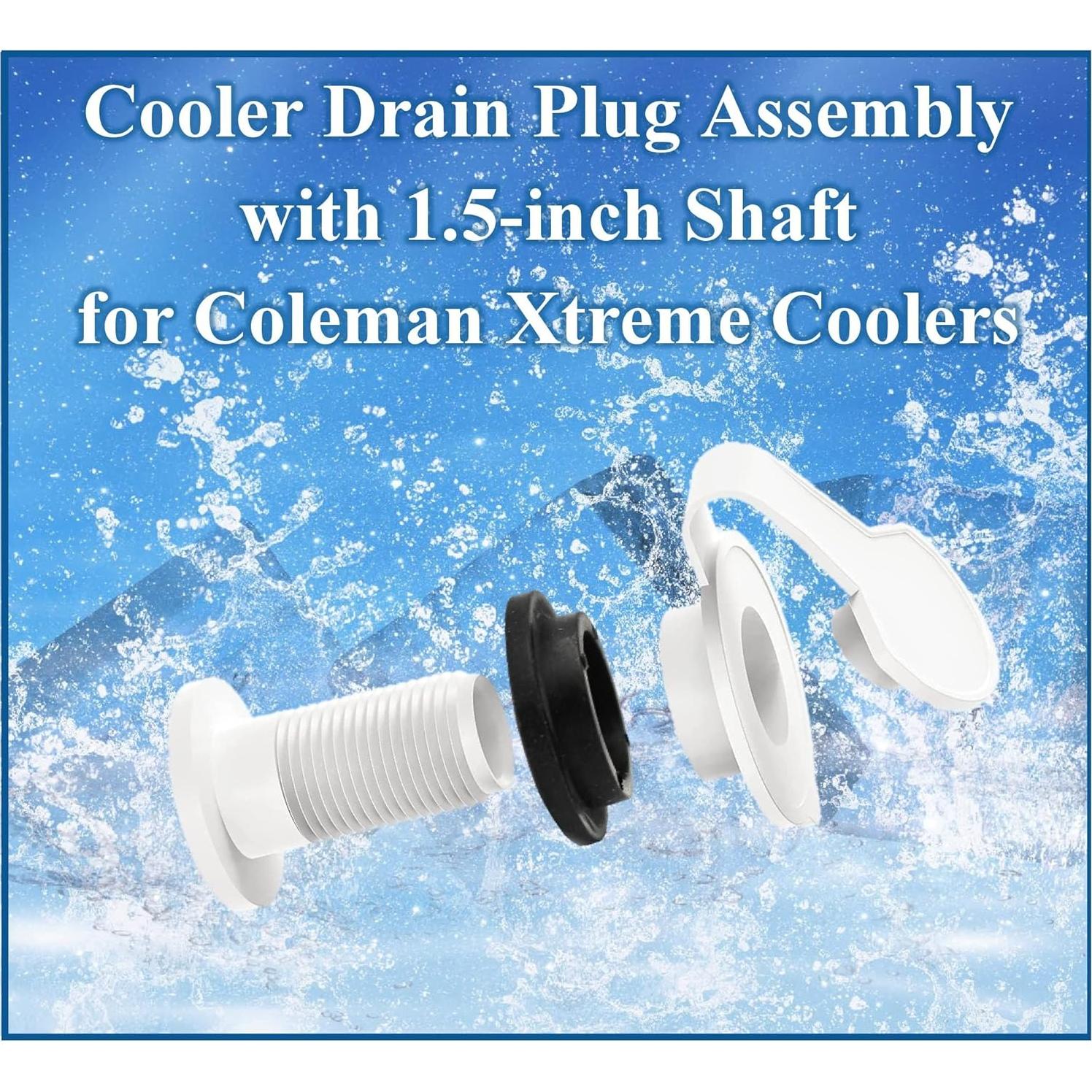 Conjunto de tapón de drenaje JSP para enfriadores Coleman 50-82 qt