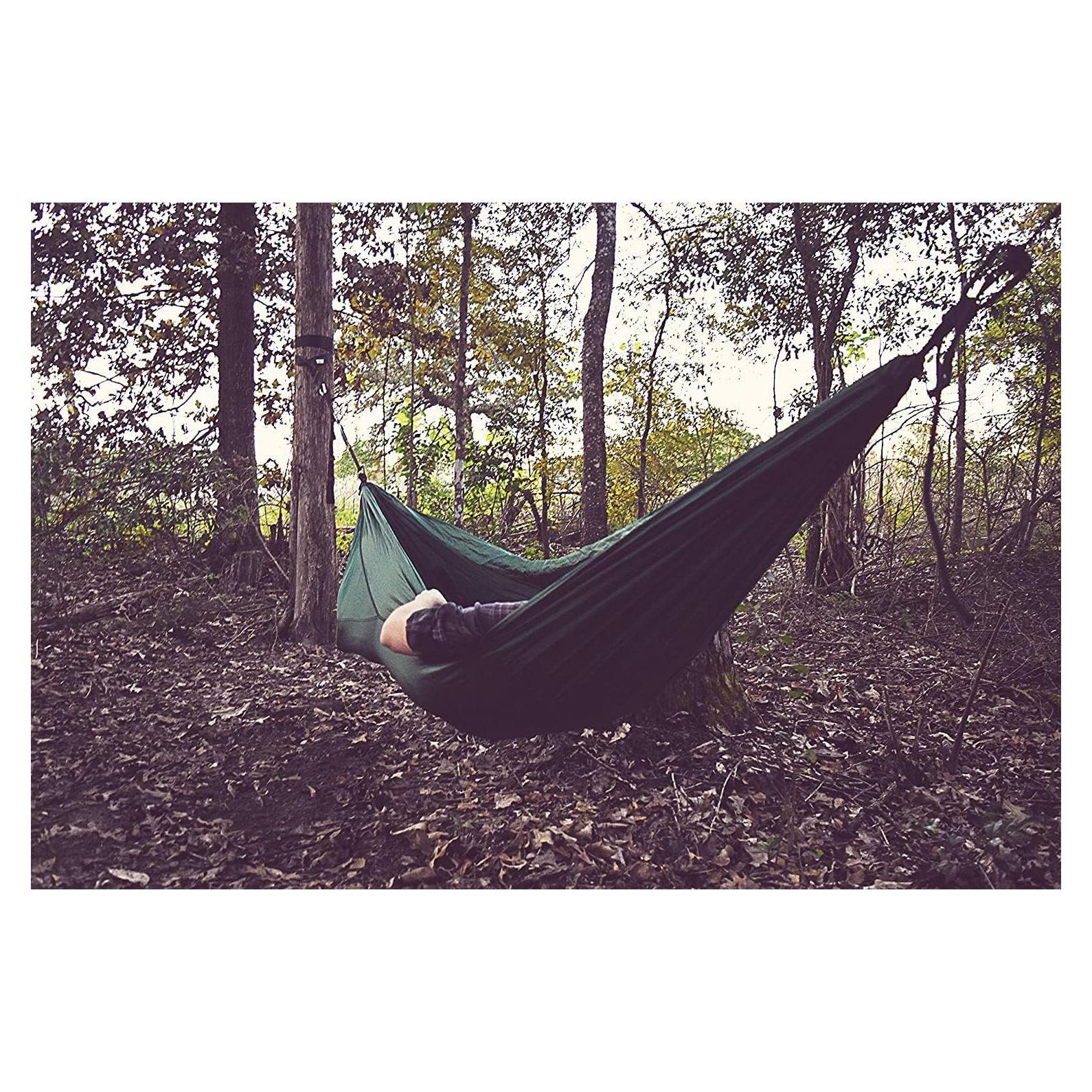 Hamaca de Camping Skyin Gris 2.84m x 1.88m Ligera y Portátil