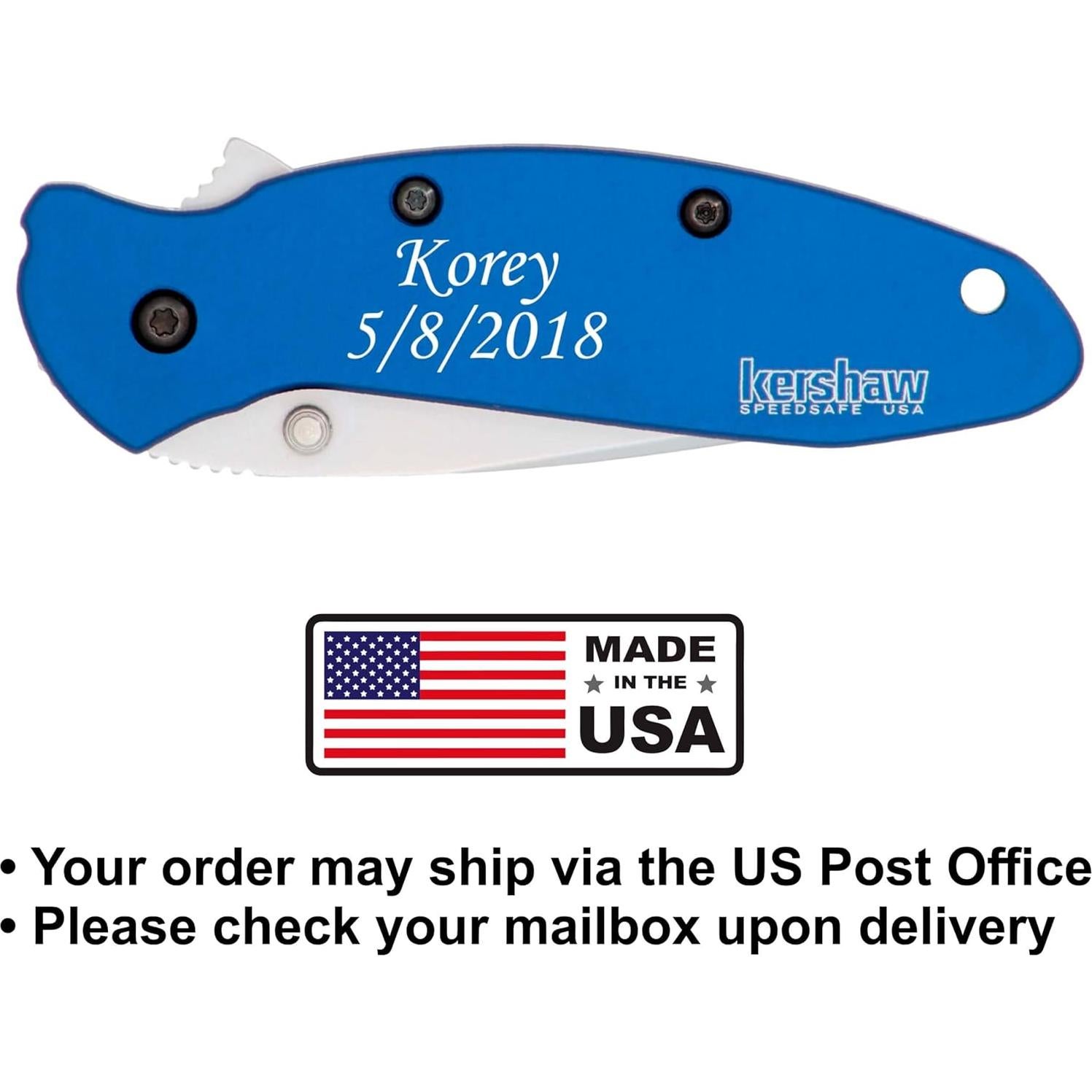 Cuchillo de bolsillo Kershaw Scallion Palmetto - Personalizado