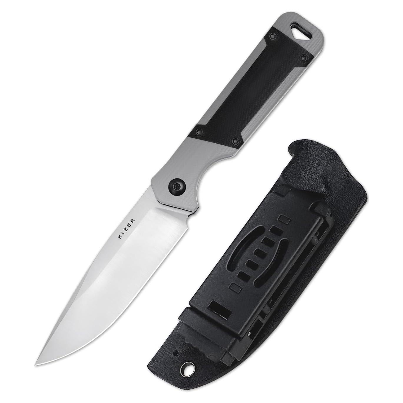 Cuchillo de Hoja Fija Kizer Militaw D2 con Funda 20.77cm