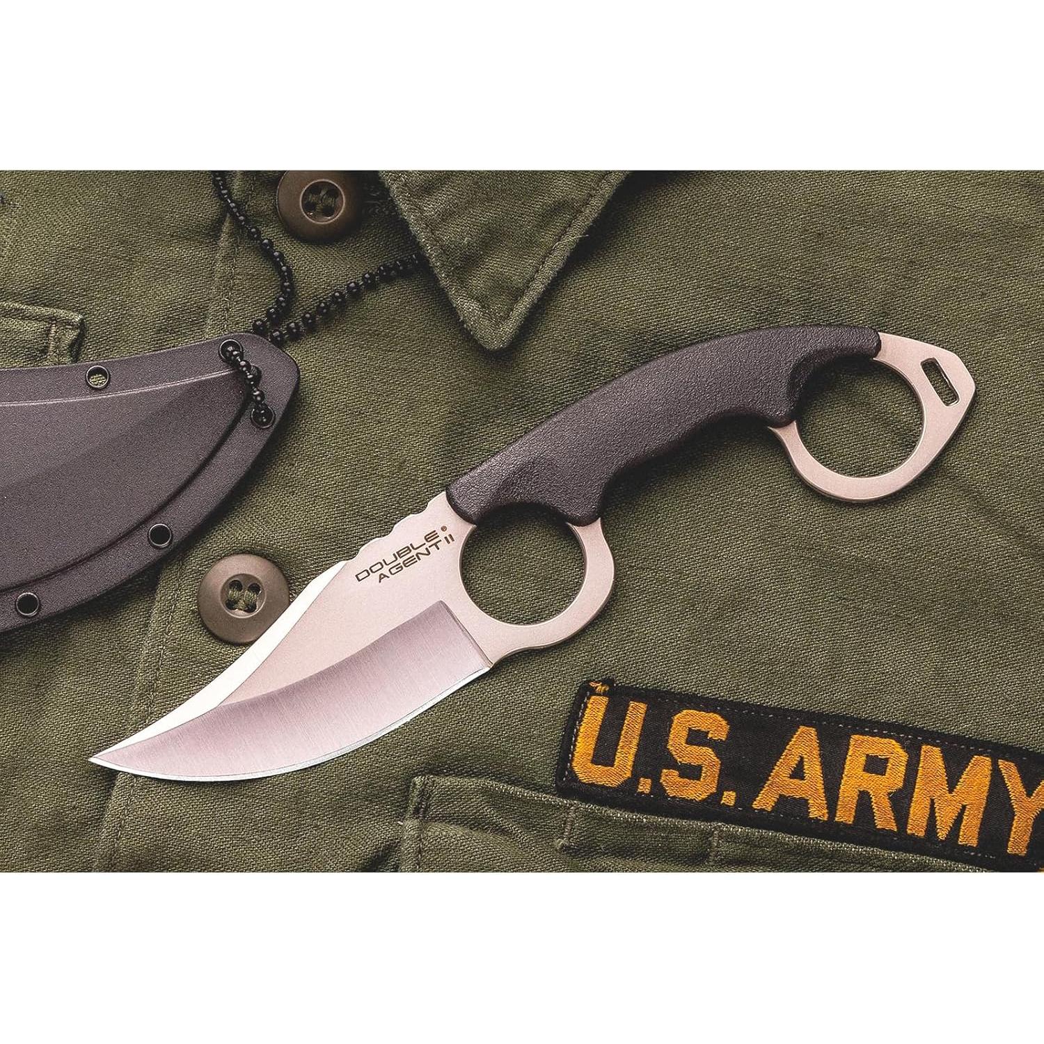 Cuchillo Táctico Cold Steel Double Agent II 7.62cm AUS8A