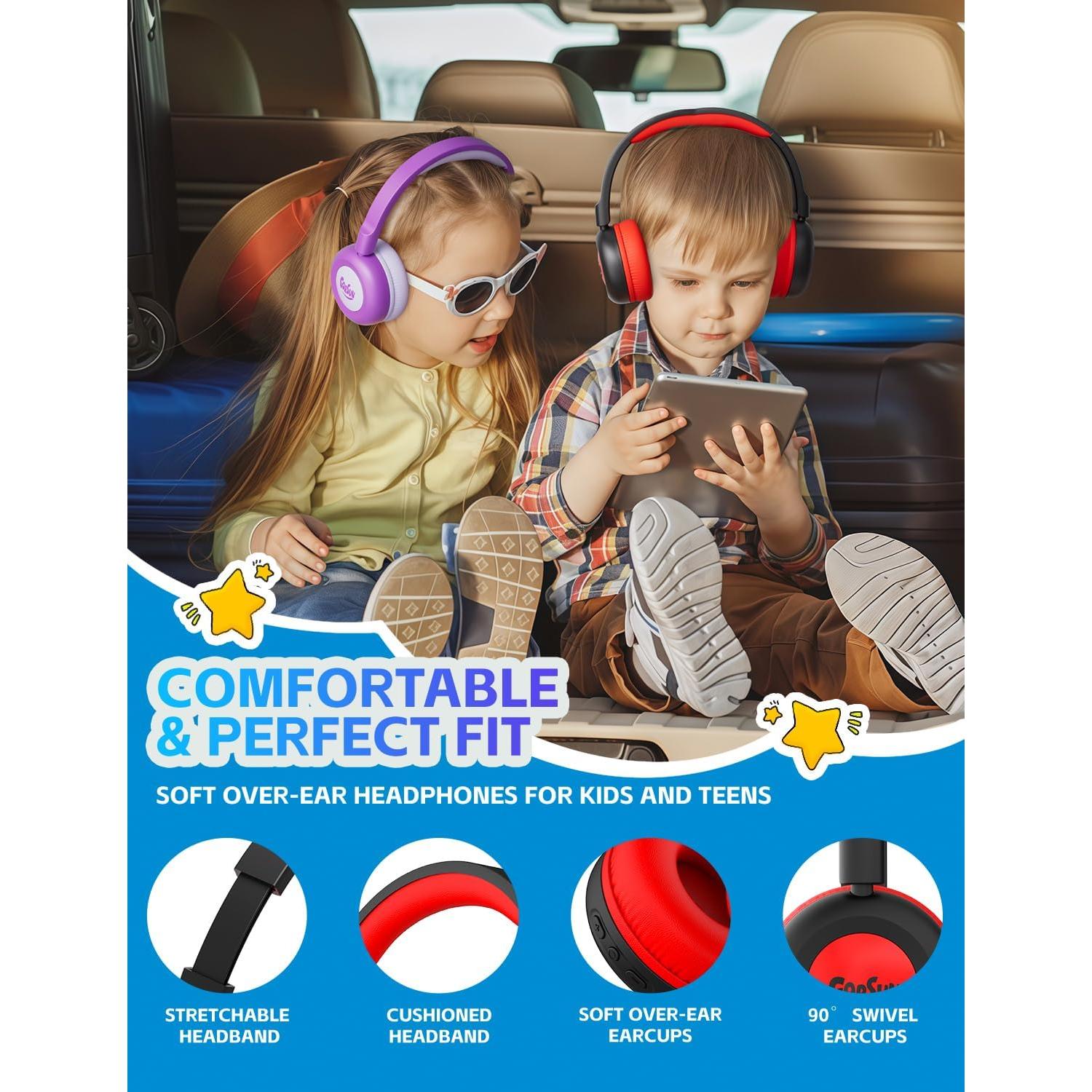 Auriculares Bluetooth Gorsun E69 para Niños 85dB Inalámbricos