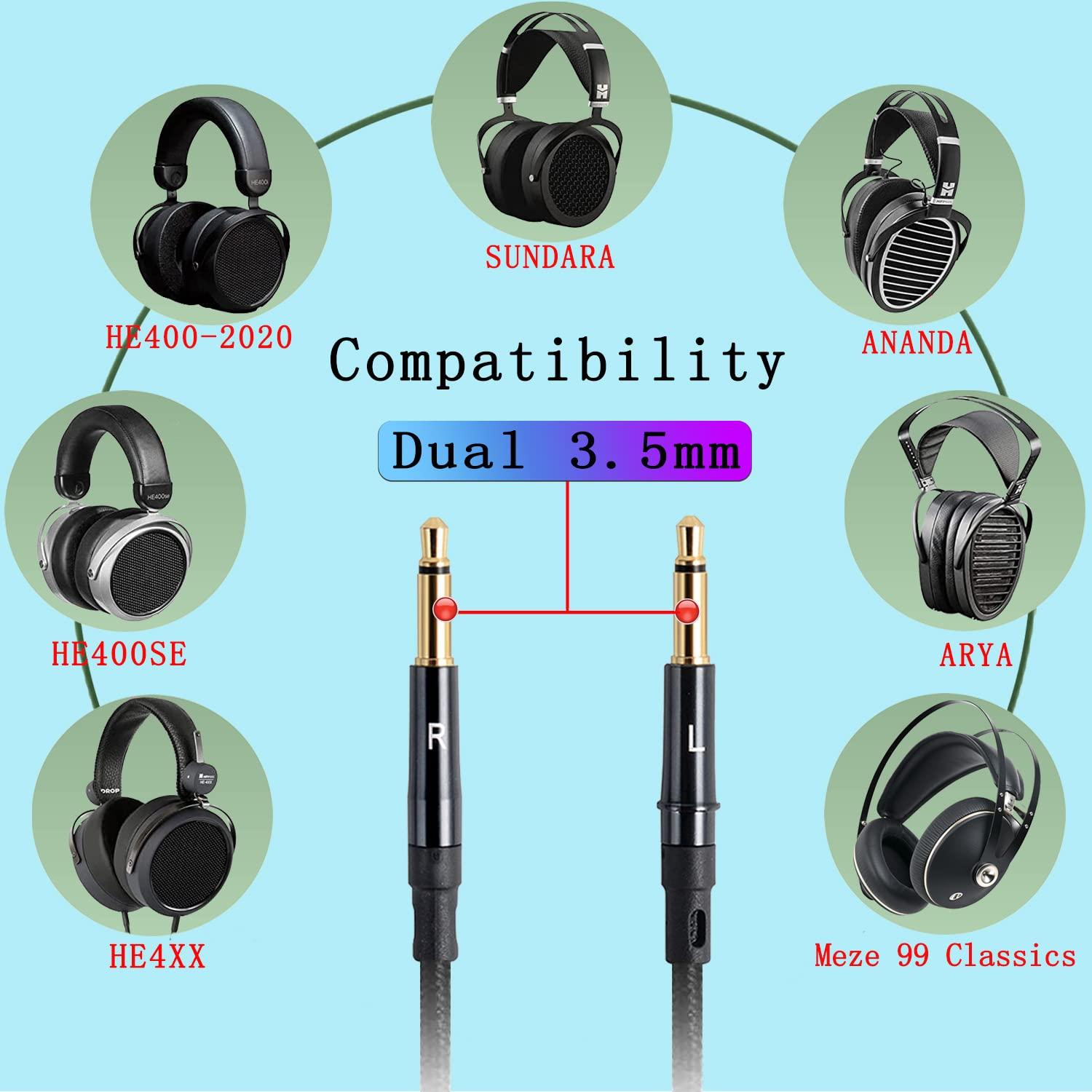 Cable Balanceado 1.5m Fezzlo para Auriculares Hifiman y Meze