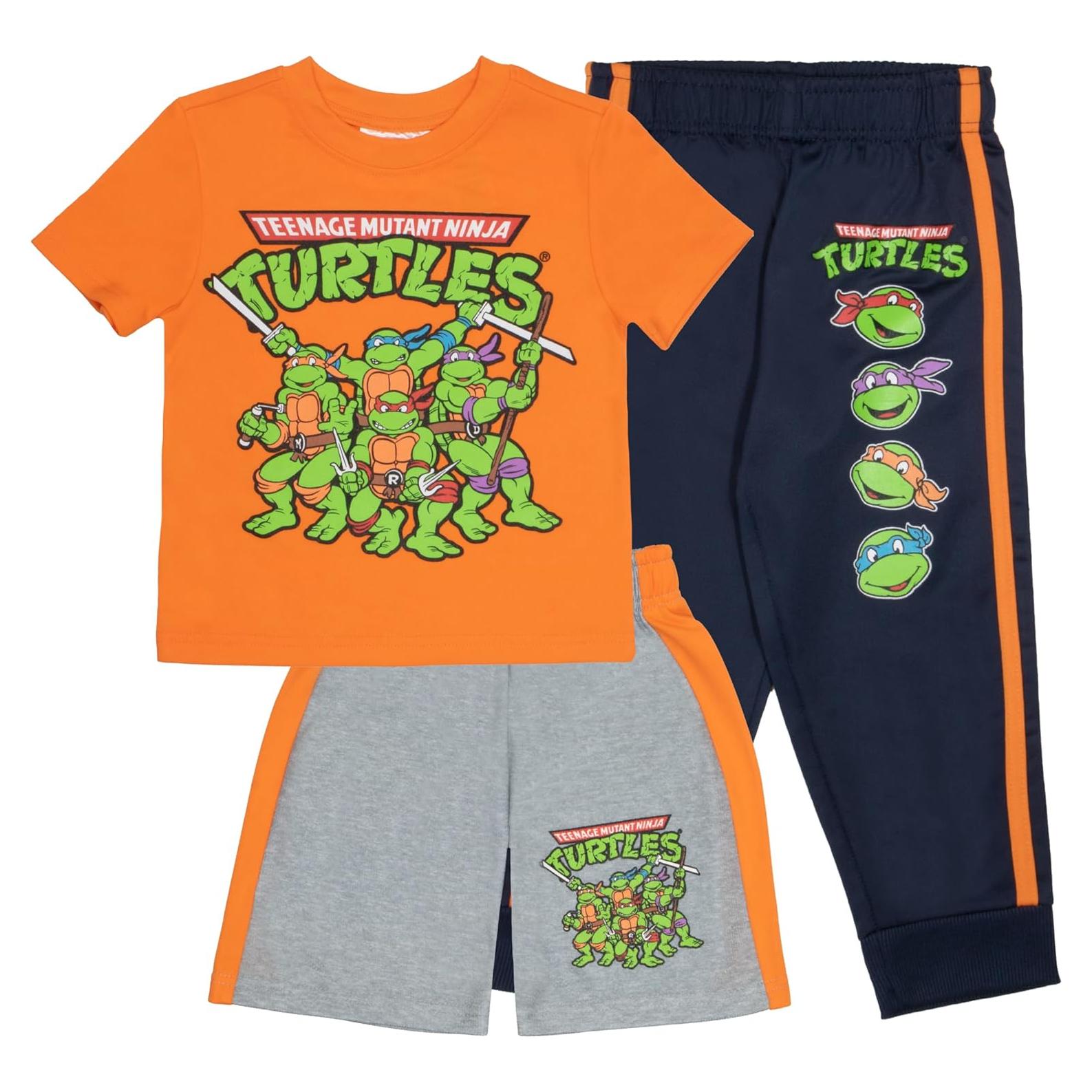 Conjunto 3 Piezas Nickelodeon TMNT Niños 12 Años