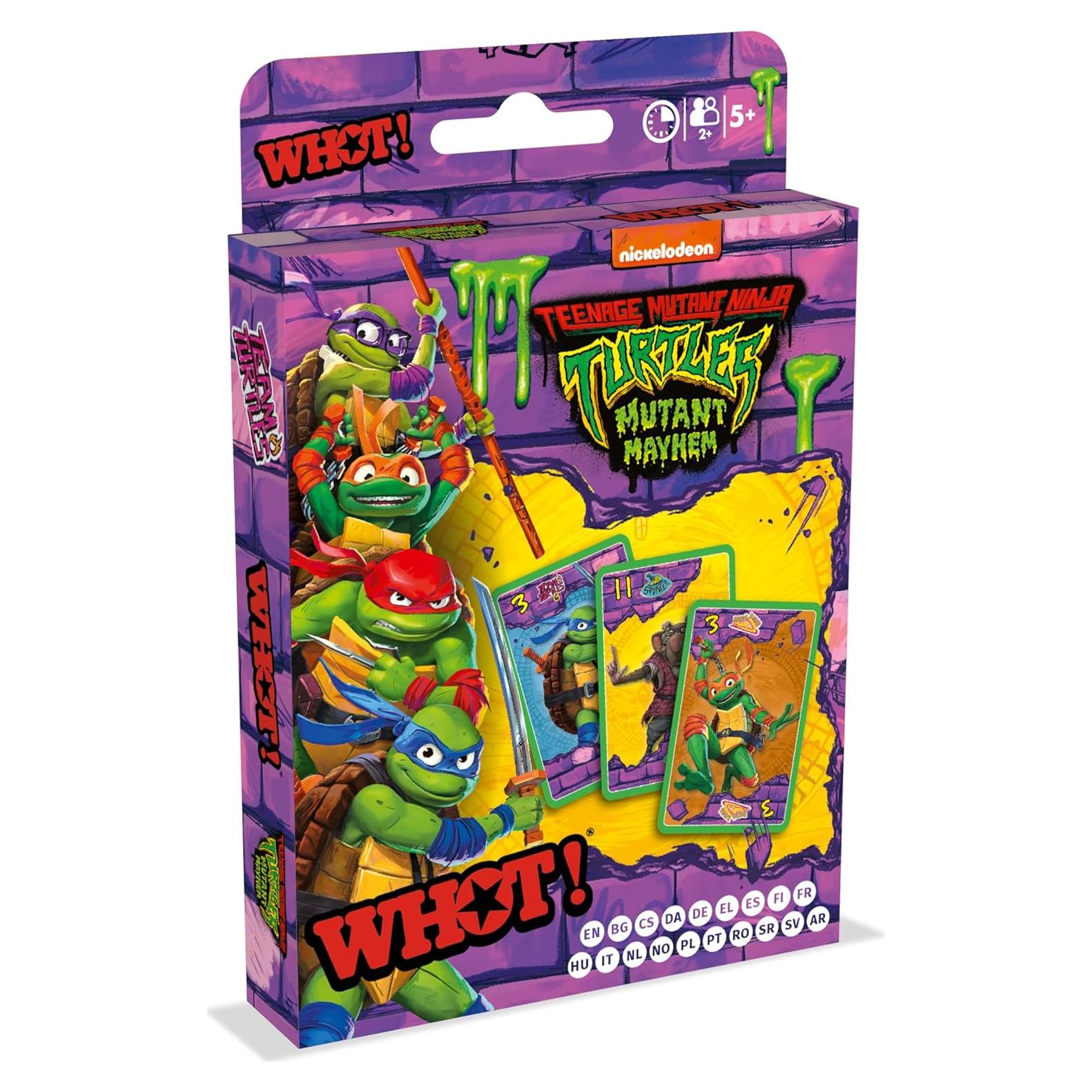 Juego de Cartas WHOT! Tortugas Ninja Mutant Mayhem 5+