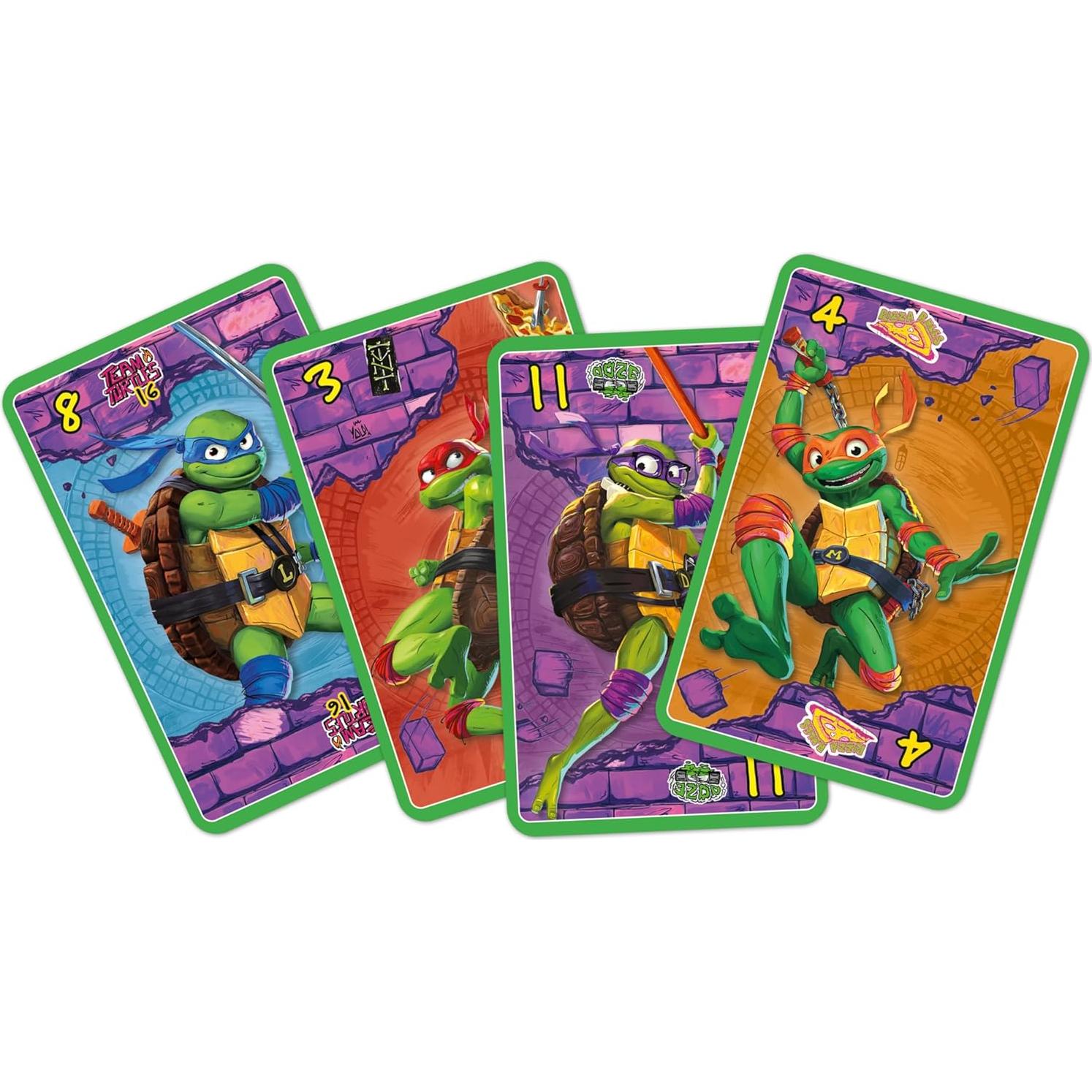 Juego de Cartas WHOT! Tortugas Ninja Mutant Mayhem 5+