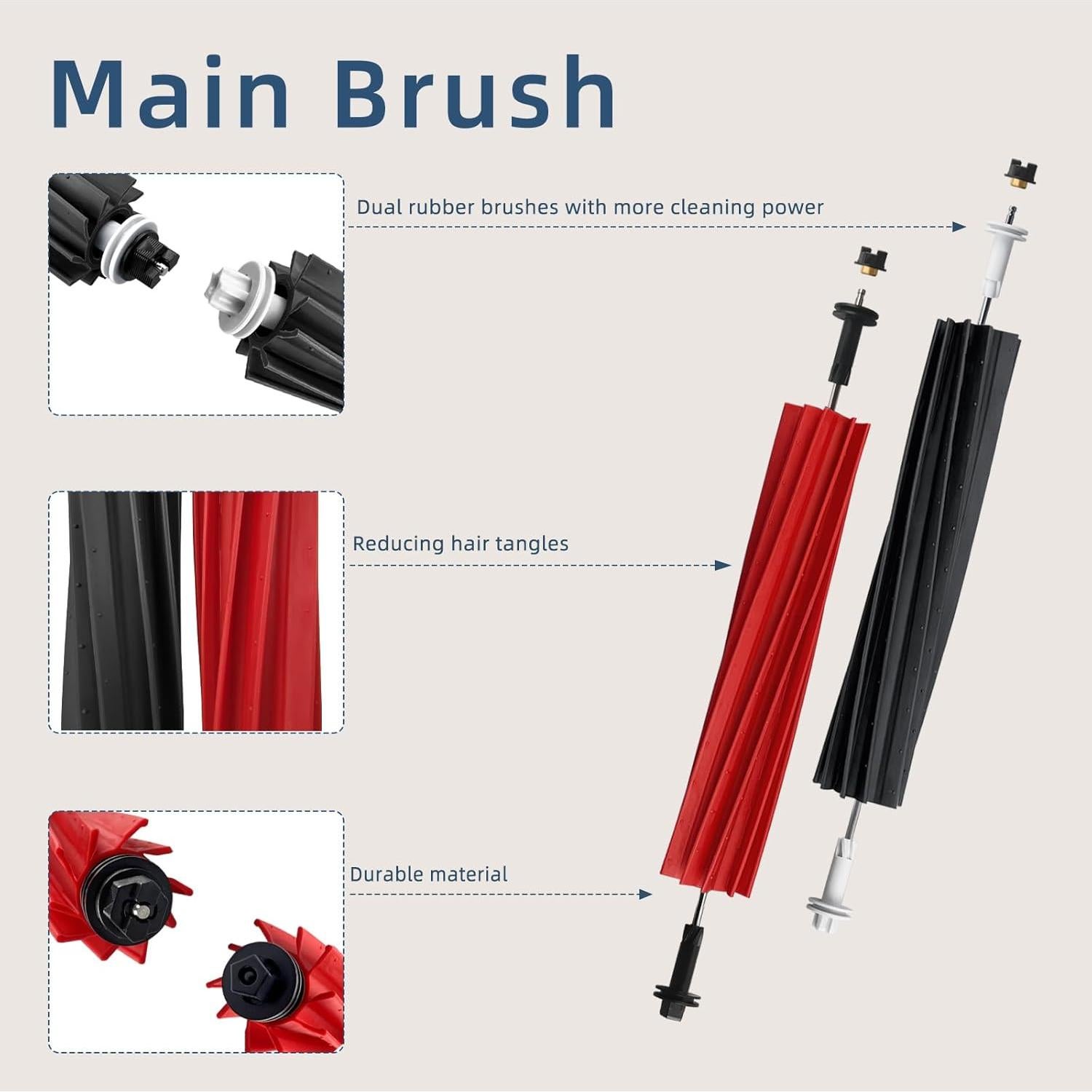 Kit de Accesorios de Reemplazo SONGRUI para Roborock S8/S8+/S8 Pro Ultra