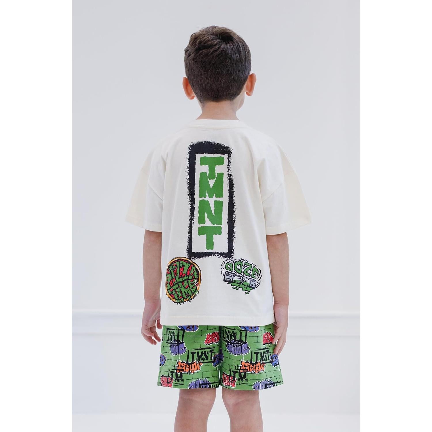 Conjunto camiseta y pantalones cortos Tortugas Ninja 2T-10-12