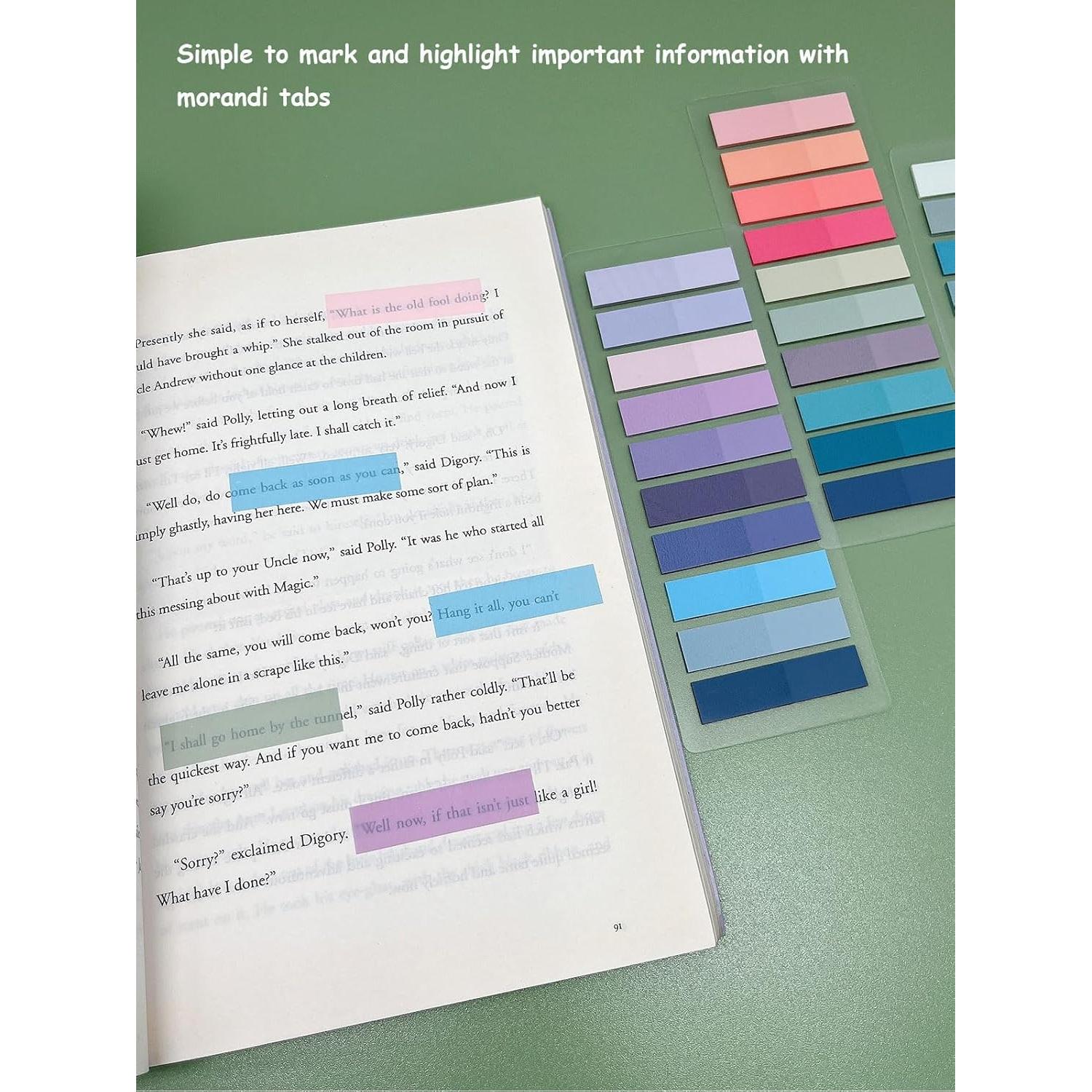 1200 Pestañas Adhesivas Mouwaii para Libros y Cuadernos