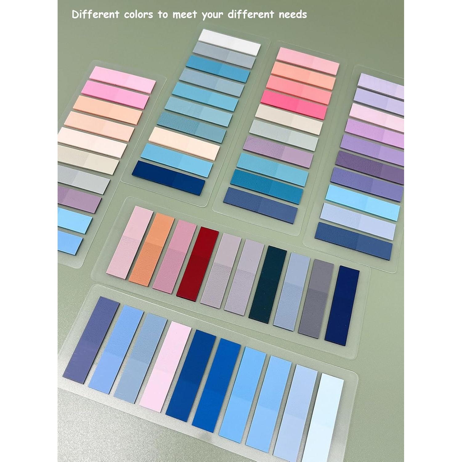 1200 Pestañas Adhesivas Mouwaii para Libros y Cuadernos