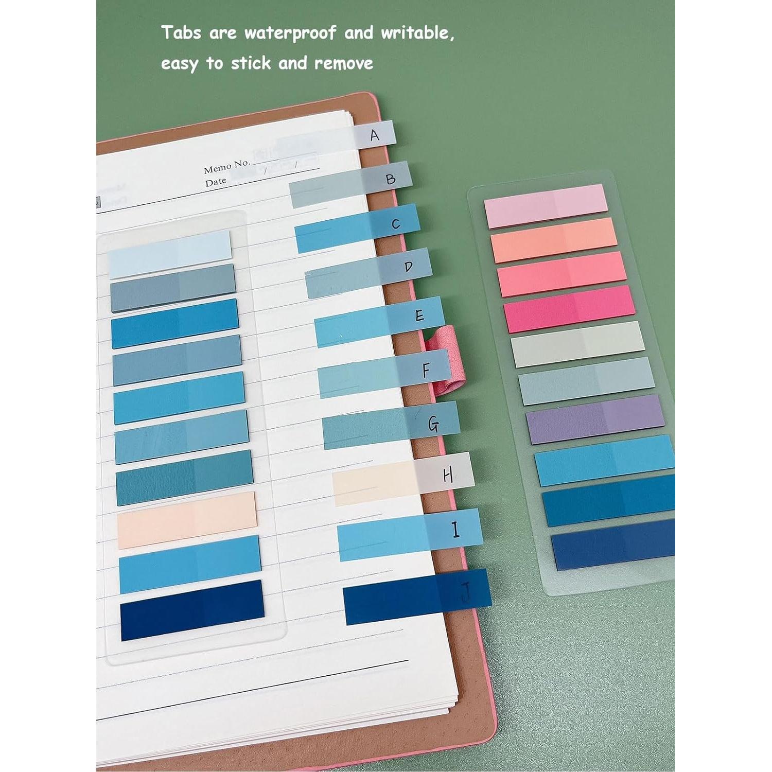 1200 Pestañas Adhesivas Mouwaii para Libros y Cuadernos